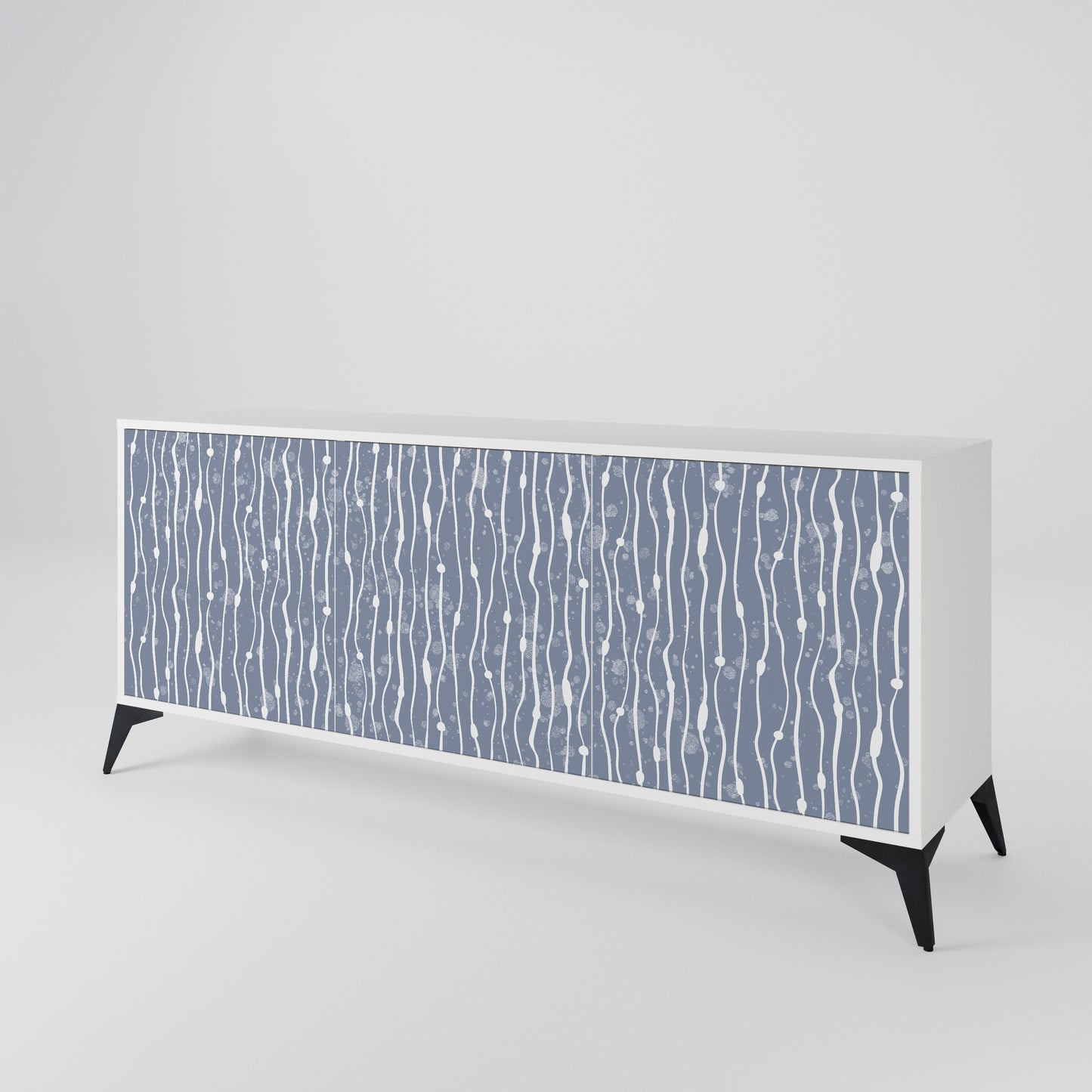 GRAPHITE RAIN 3-türiges Sideboard