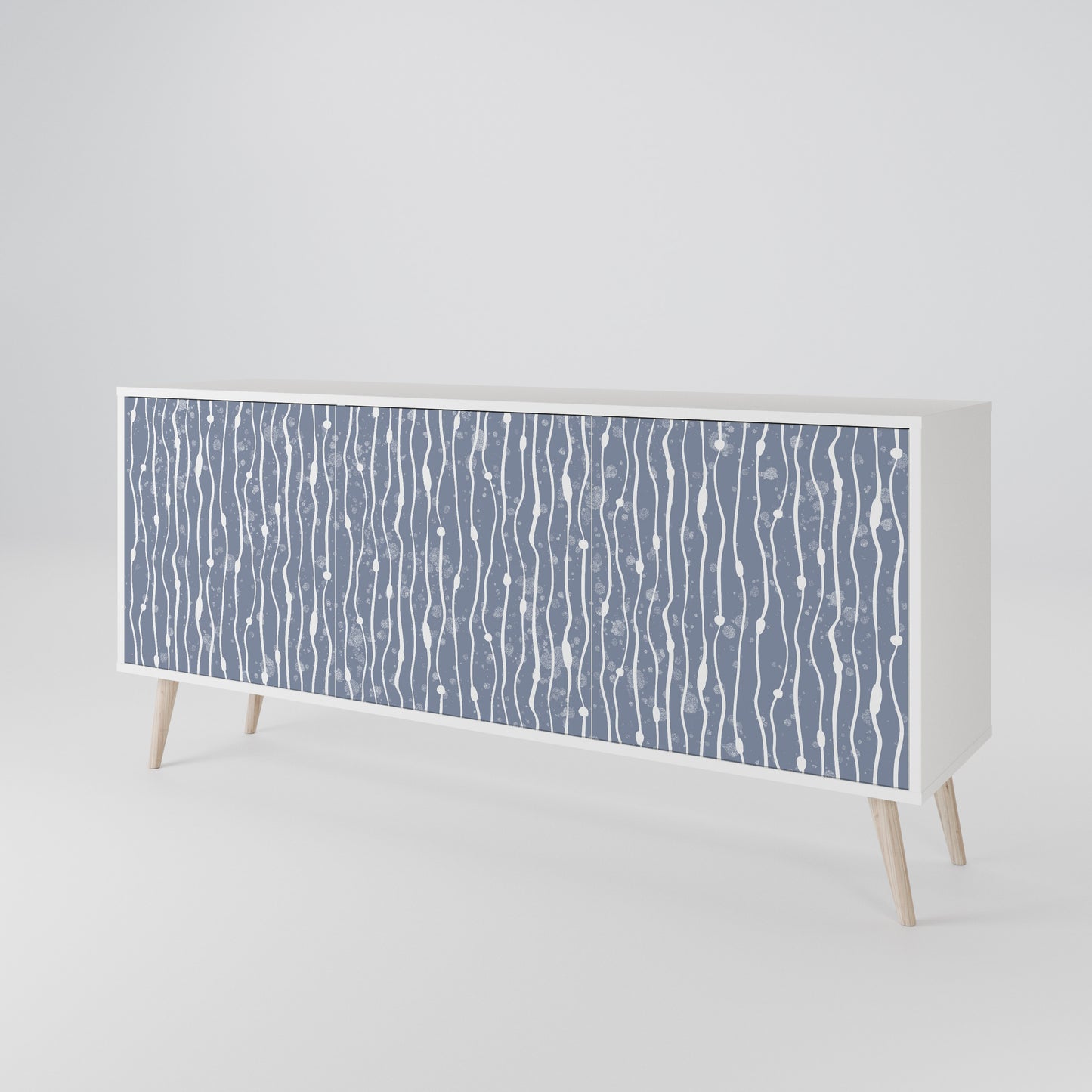 GRAPHITE RAIN 3-türiges Sideboard