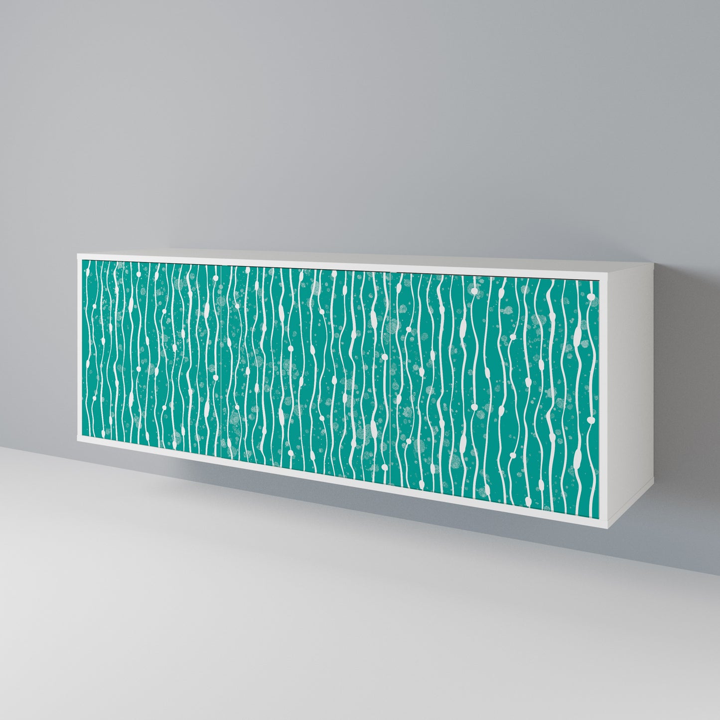 TURQUOISE RAIN 3-türiges Sideboard