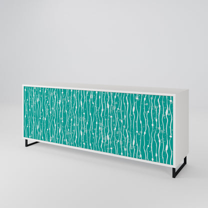 TURQUOISE RAIN 3-türiges Sideboard