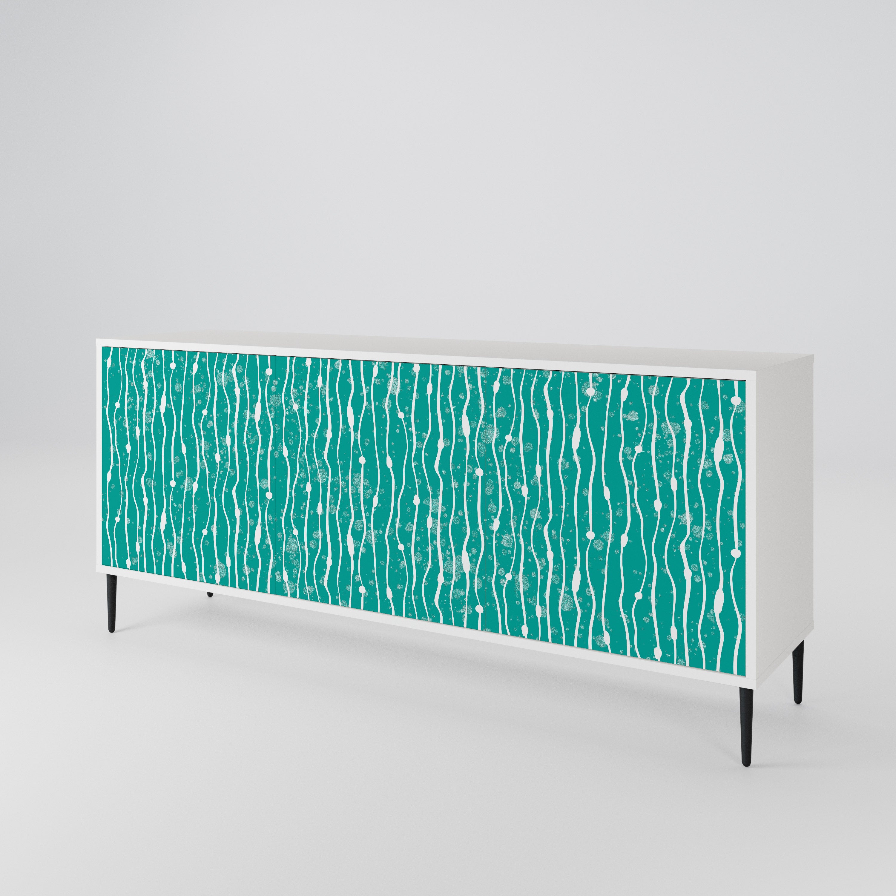 TURQUOISE RAIN 3-Door Sideboard