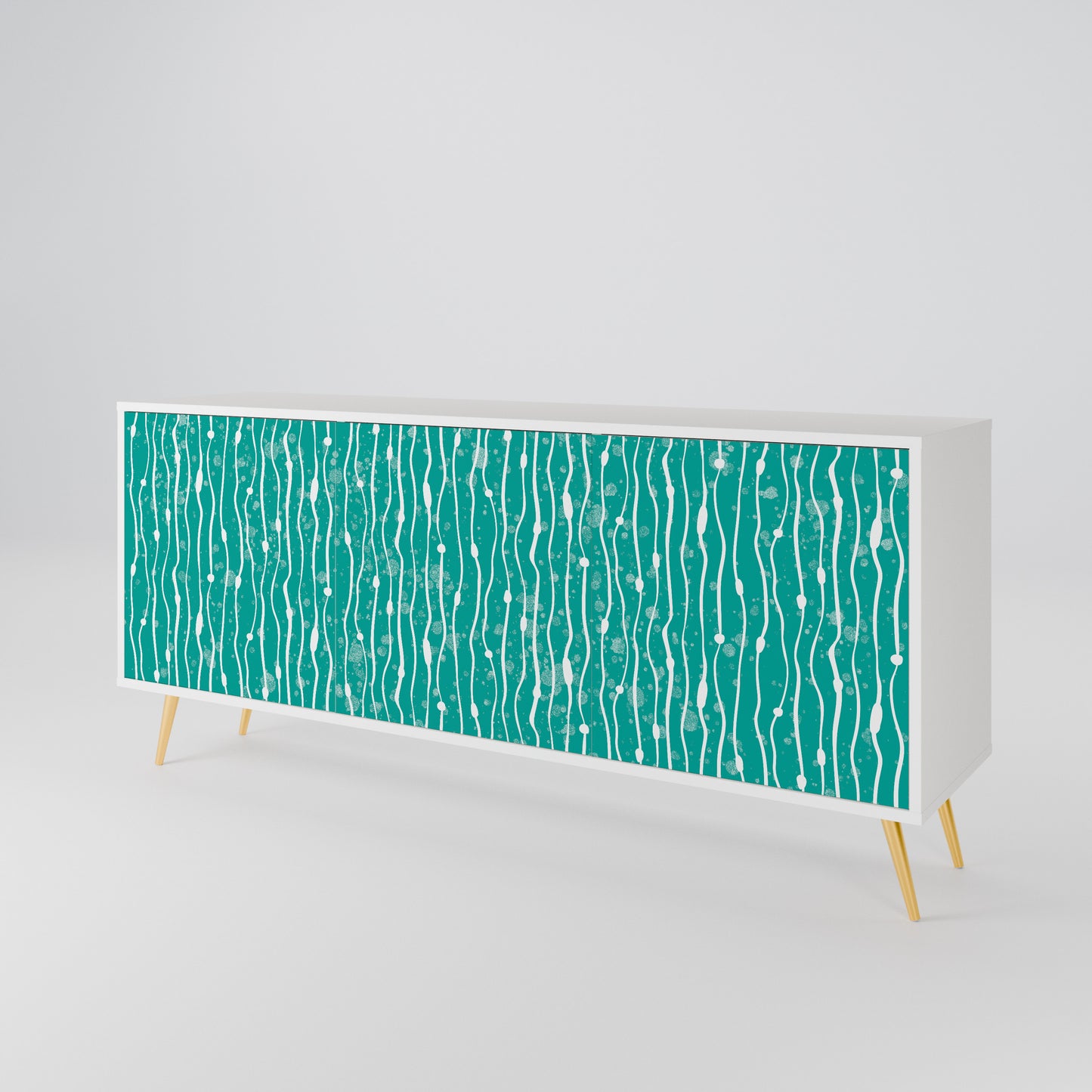TURQUOISE RAIN 3-türiges Sideboard