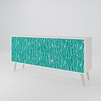 TURQUOISE RAIN 3-türiges Sideboard