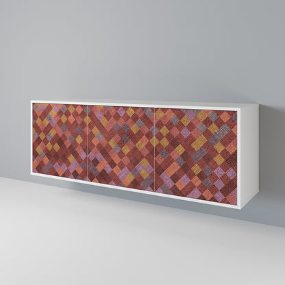 PAINTED SQUARES 3-türiges Sideboard
