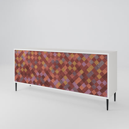 PAINTED SQUARES 3-türiges Sideboard