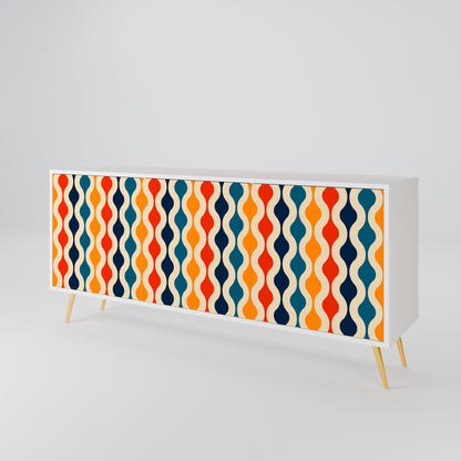 COLORFUL NOSTALGIA 3-türiges Sideboard