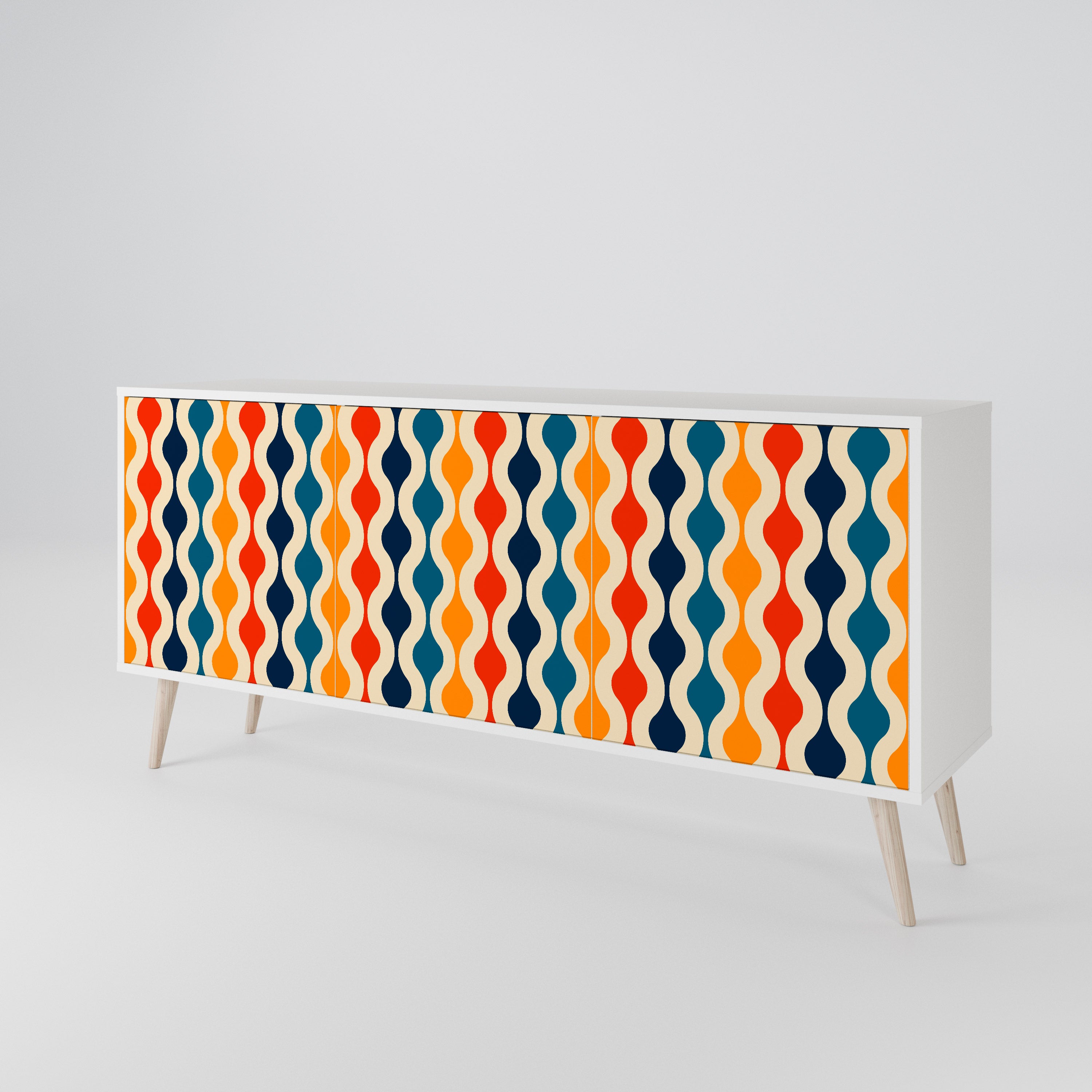 COLORFUL NOSTALGIA 3-Door Sideboard