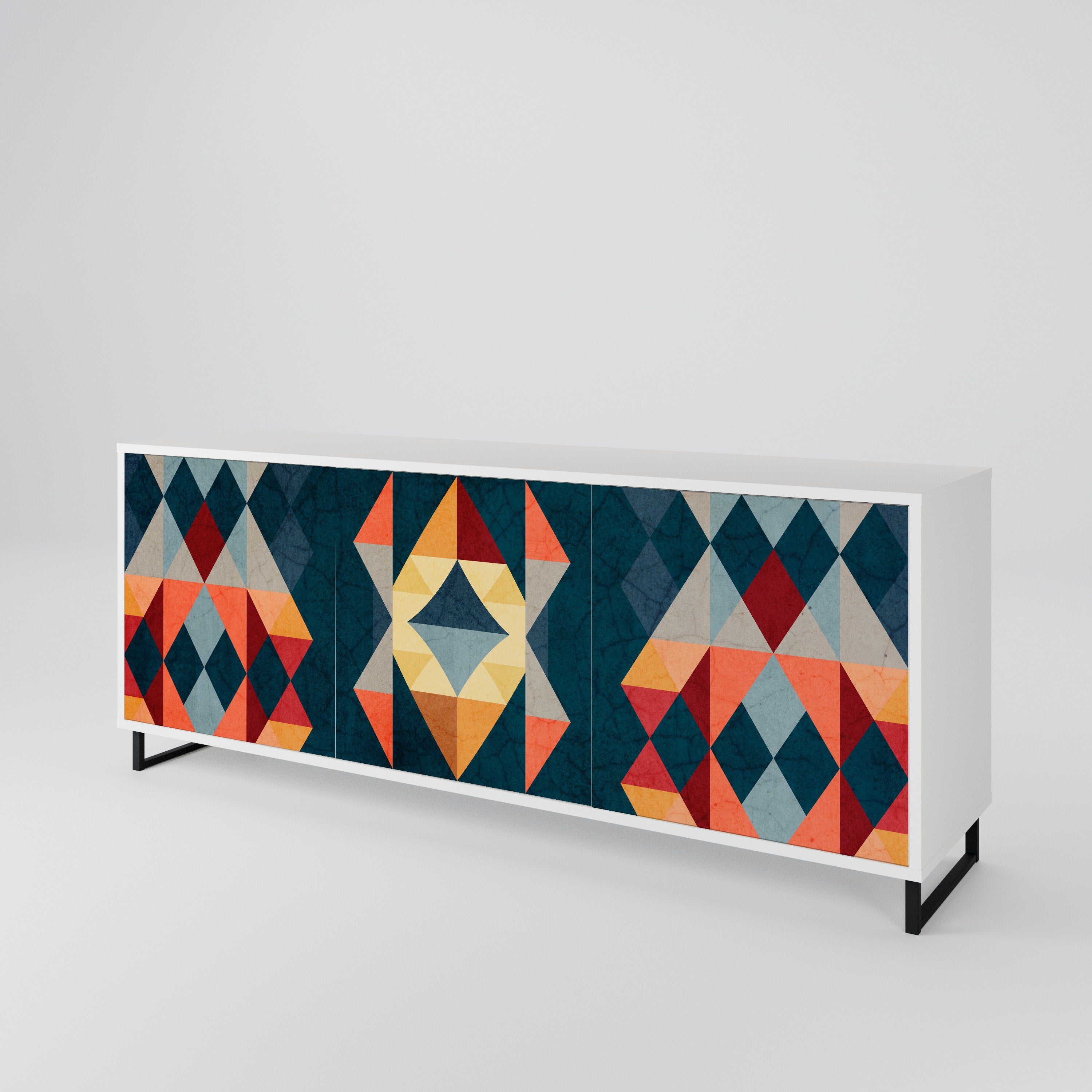 CRACKED ILLUSION 3-Door Sideboard