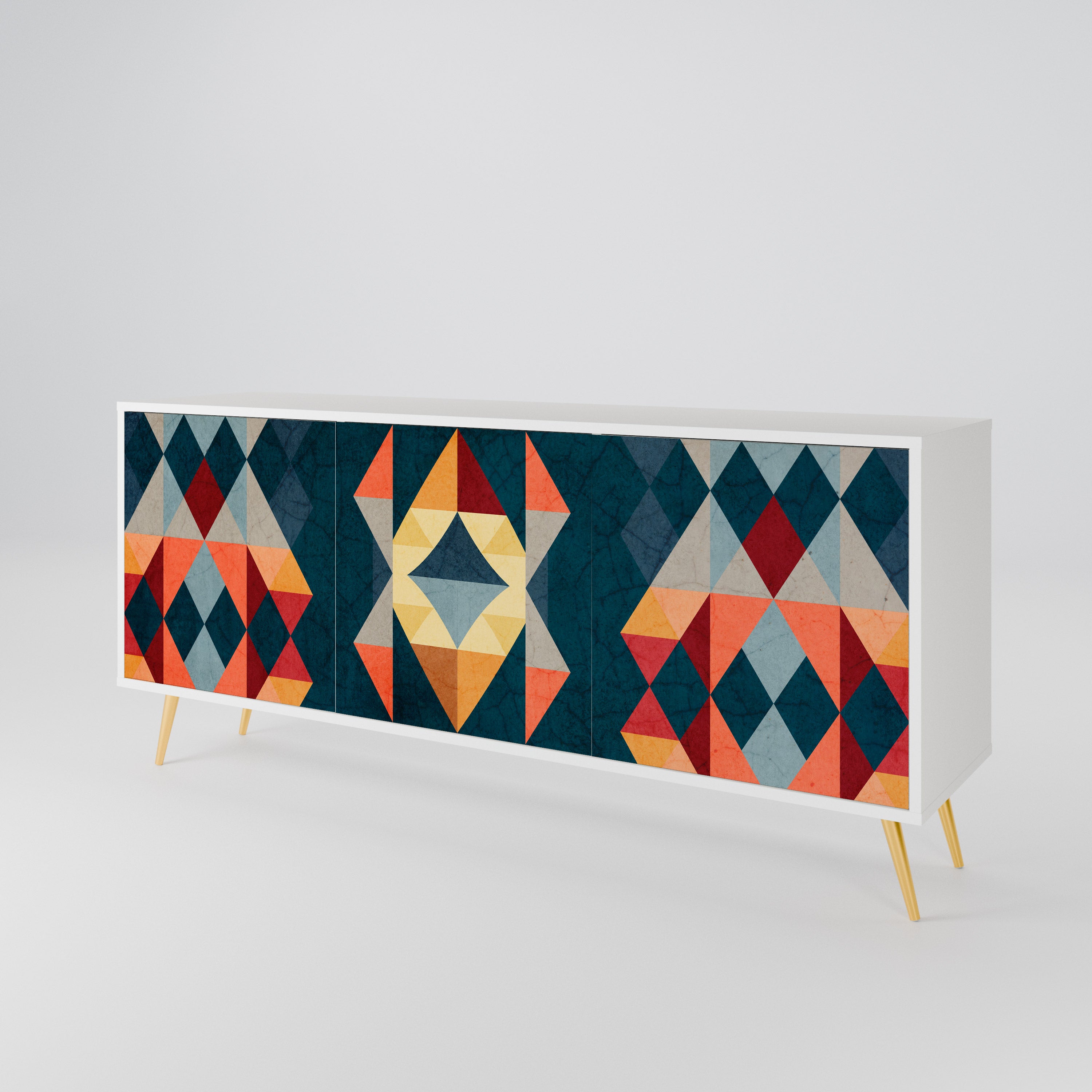 CRACKED ILLUSION 3-Door Sideboard