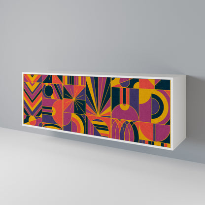ELECTRIC PATTERNS 3-türiges Sideboard