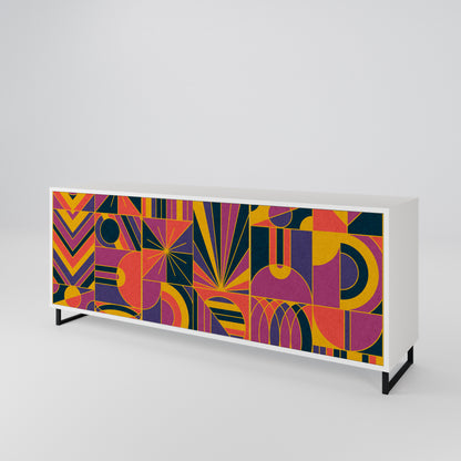 ELECTRIC PATTERNS 3-türiges Sideboard