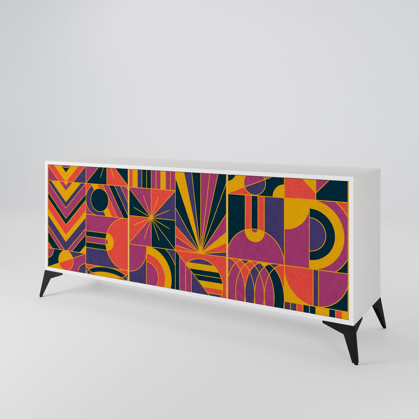 ELECTRIC PATTERNS 3-türiges Sideboard