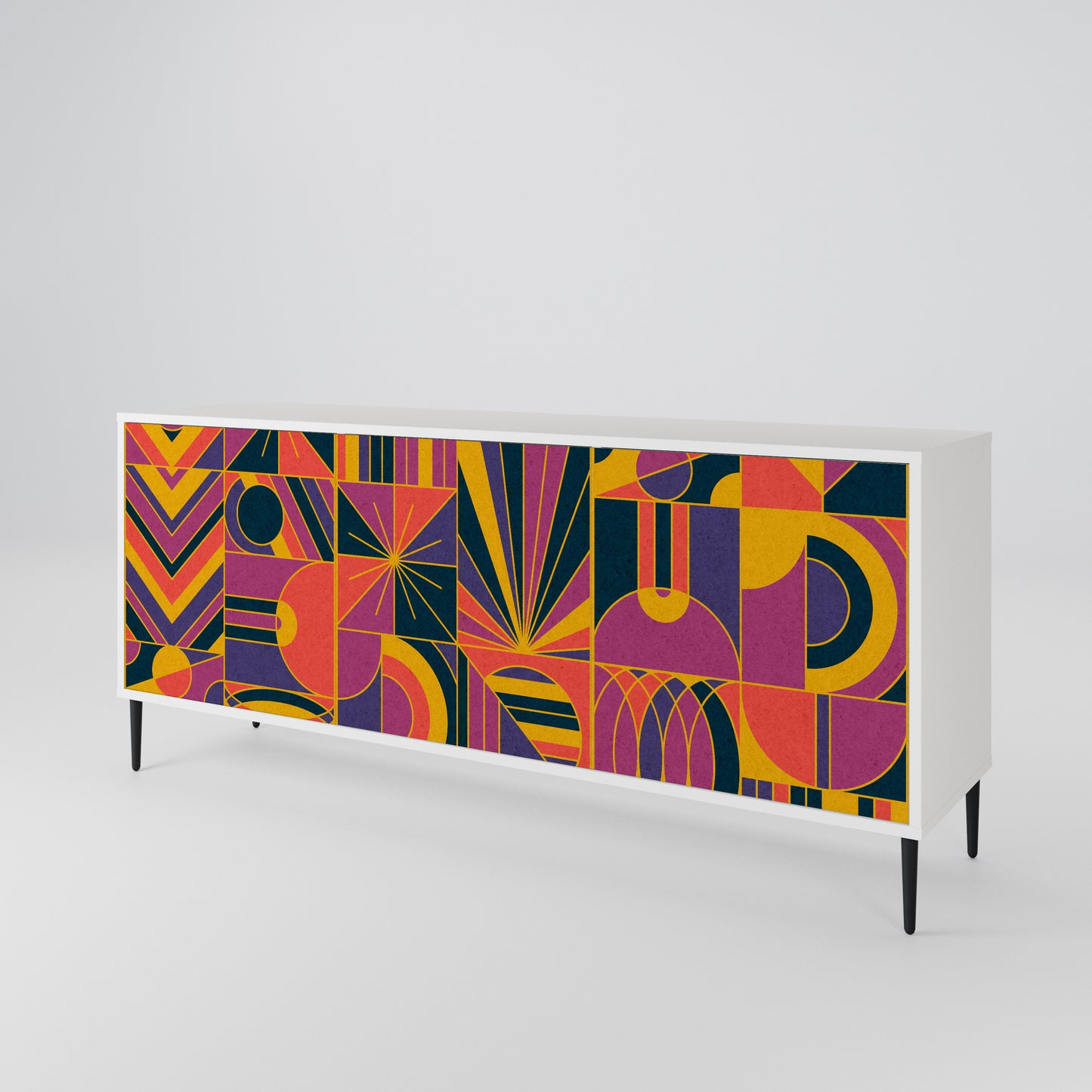 ELECTRIC PATTERNS 3-türiges Sideboard