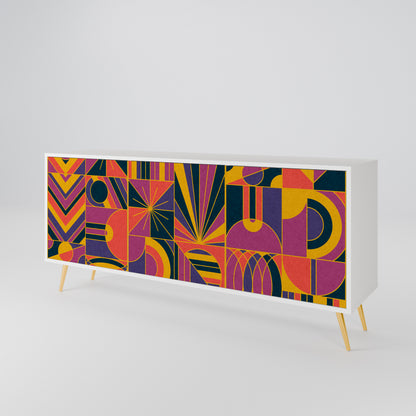 ELECTRIC PATTERNS 3-türiges Sideboard