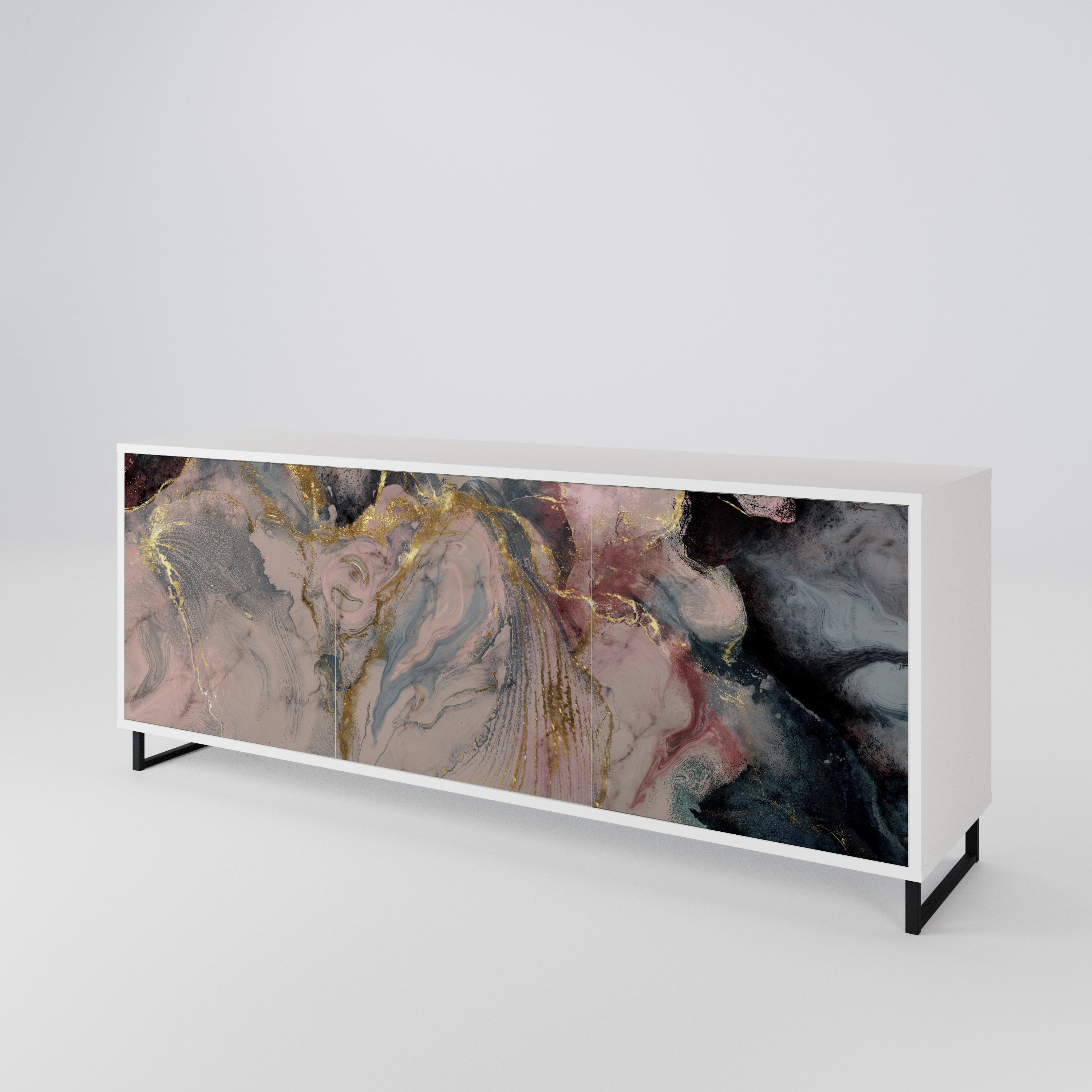 GILDED SWIRLS 3-türiges Sideboard