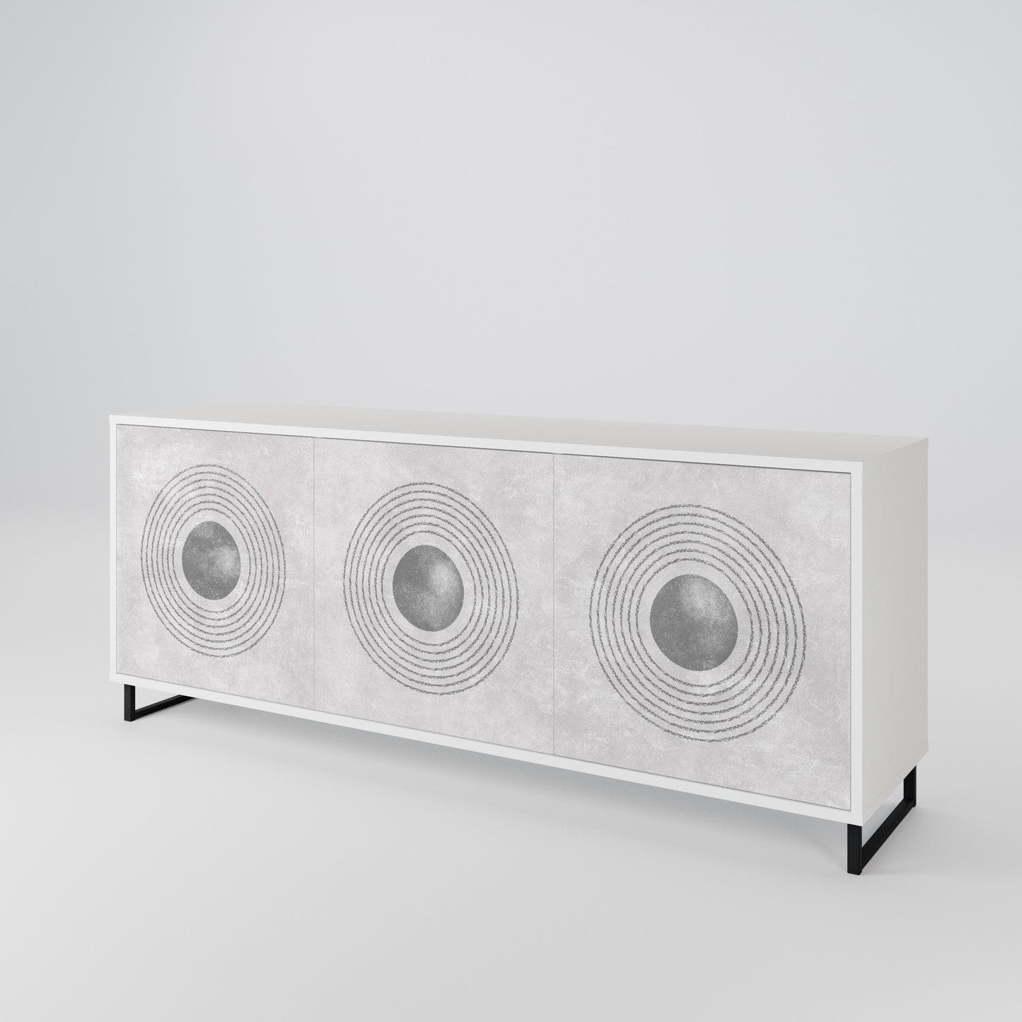 SOLID CIRCLES 3-türiges Sideboard