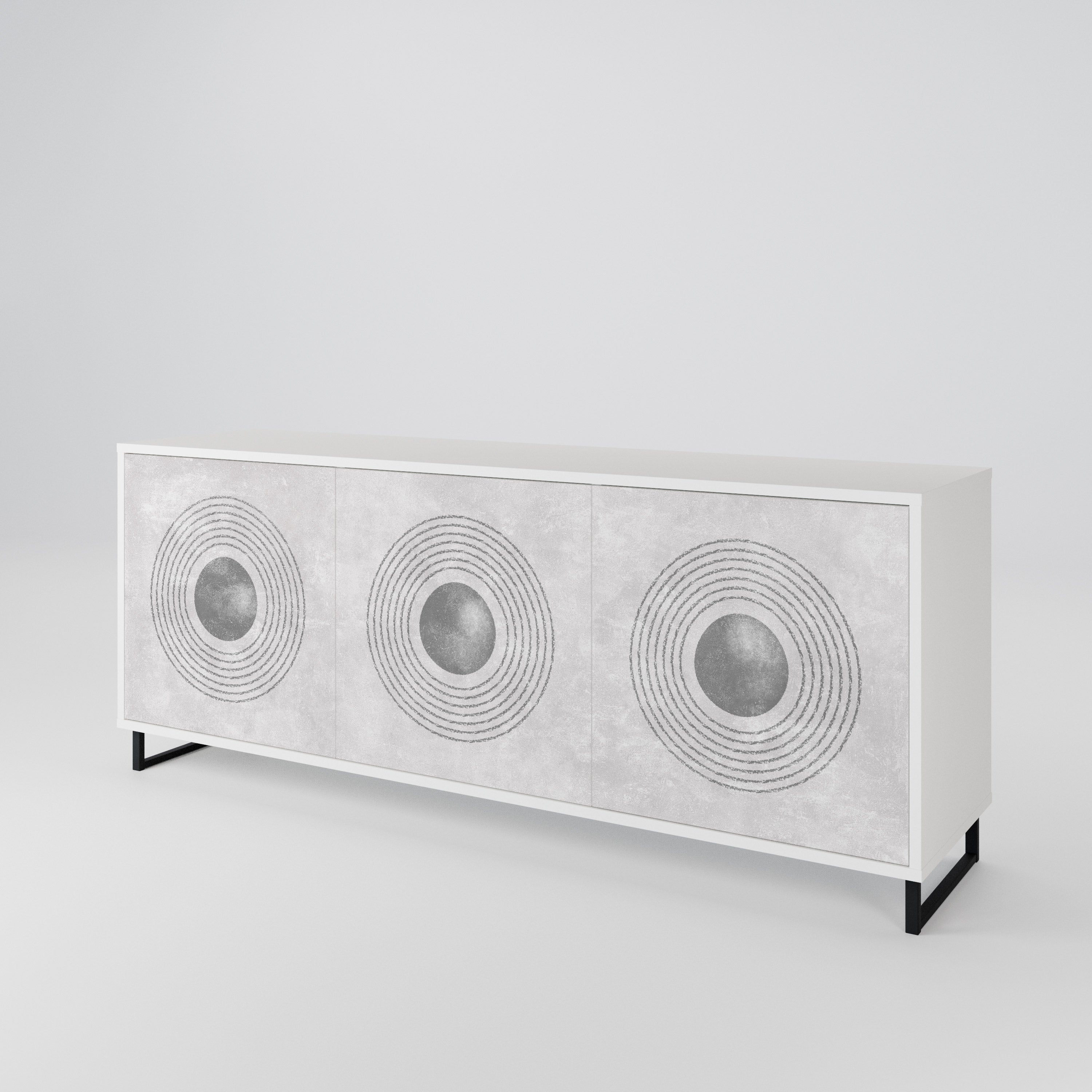 SOLID CIRCLES 3-türiges Sideboard