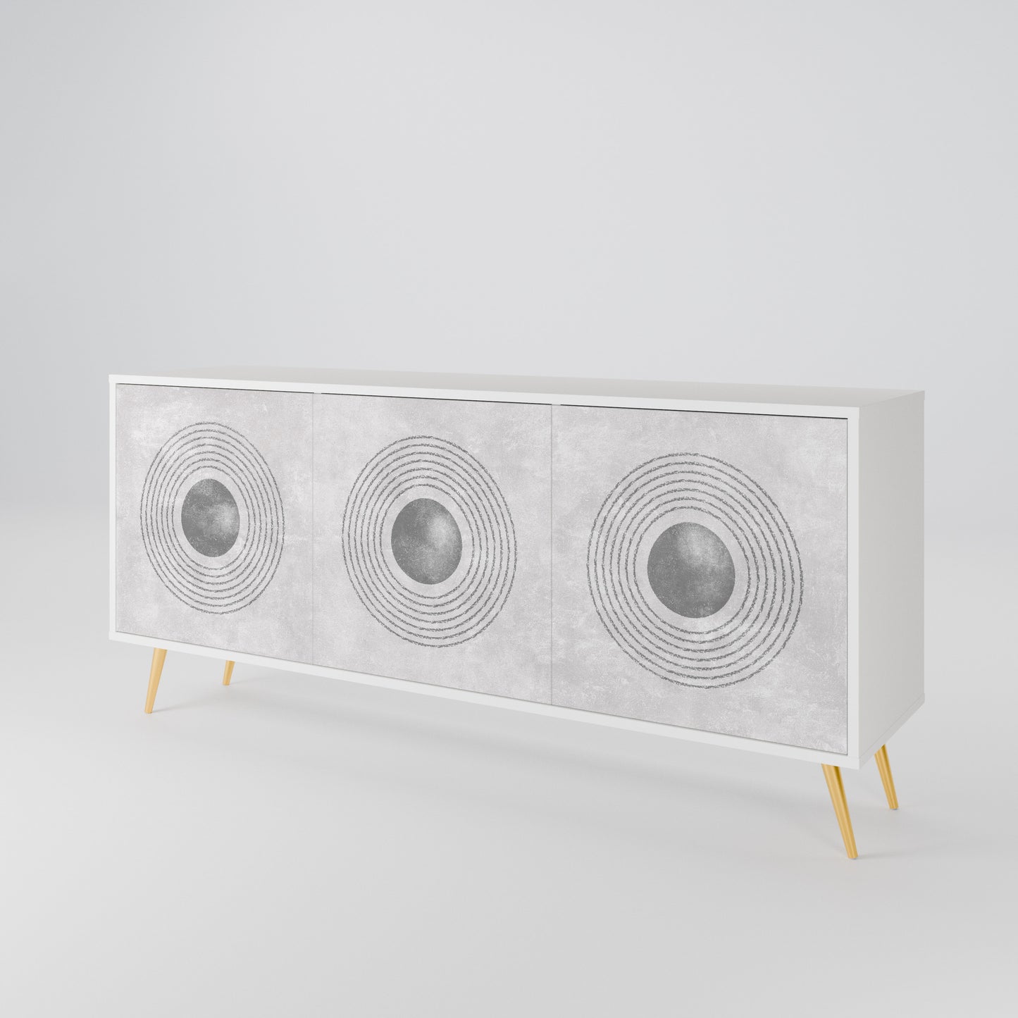 SOLID CIRCLES 3-türiges Sideboard