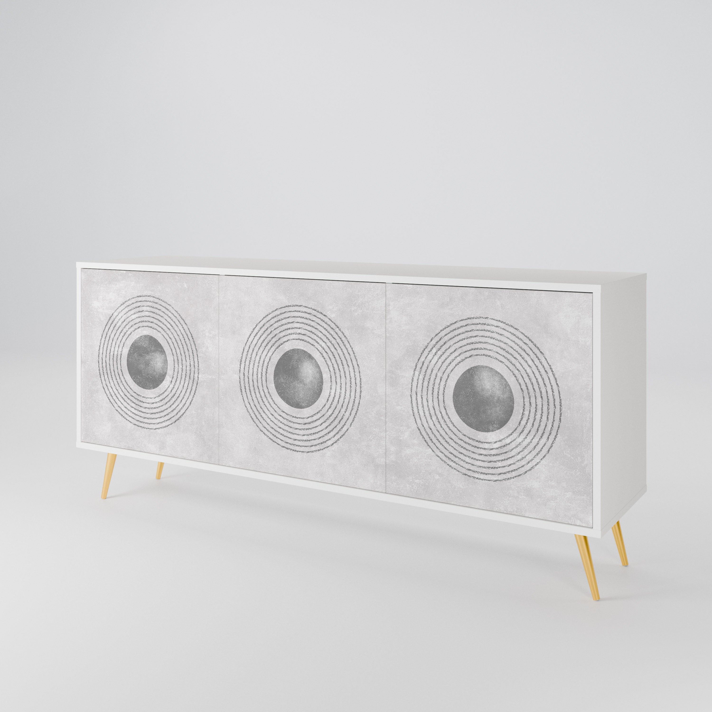 SOLID CIRCLES 3-türiges Sideboard
