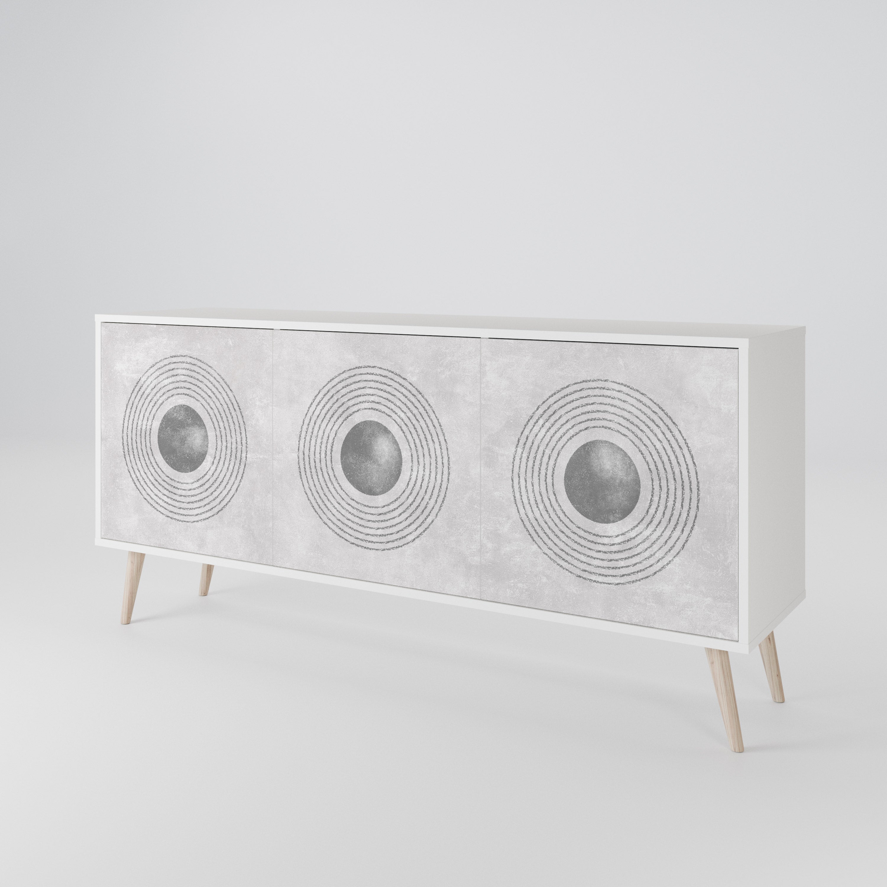 SOLID CIRCLES 3-türiges Sideboard