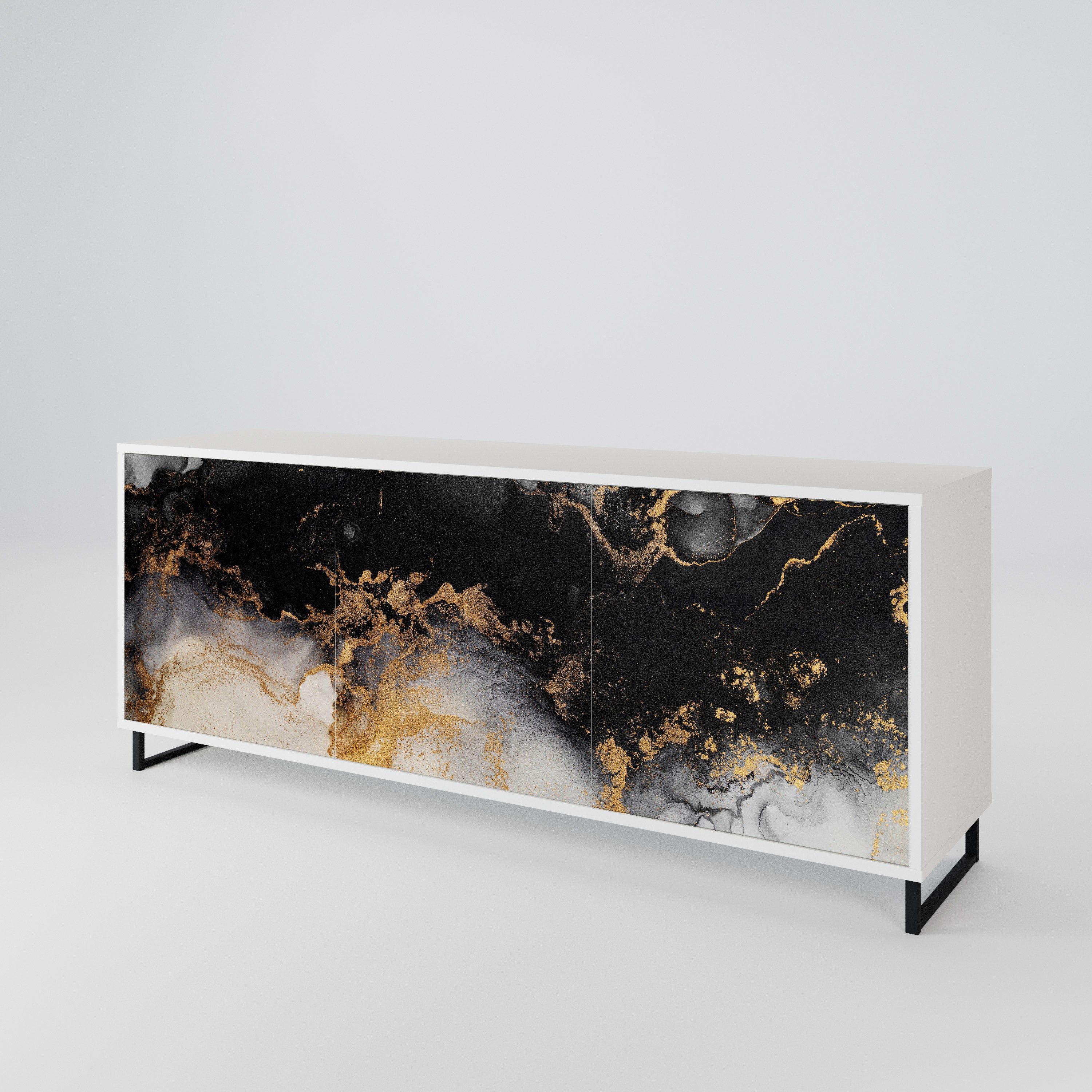 MARBLE OF TOMMORROW 3-türiges Sideboard
