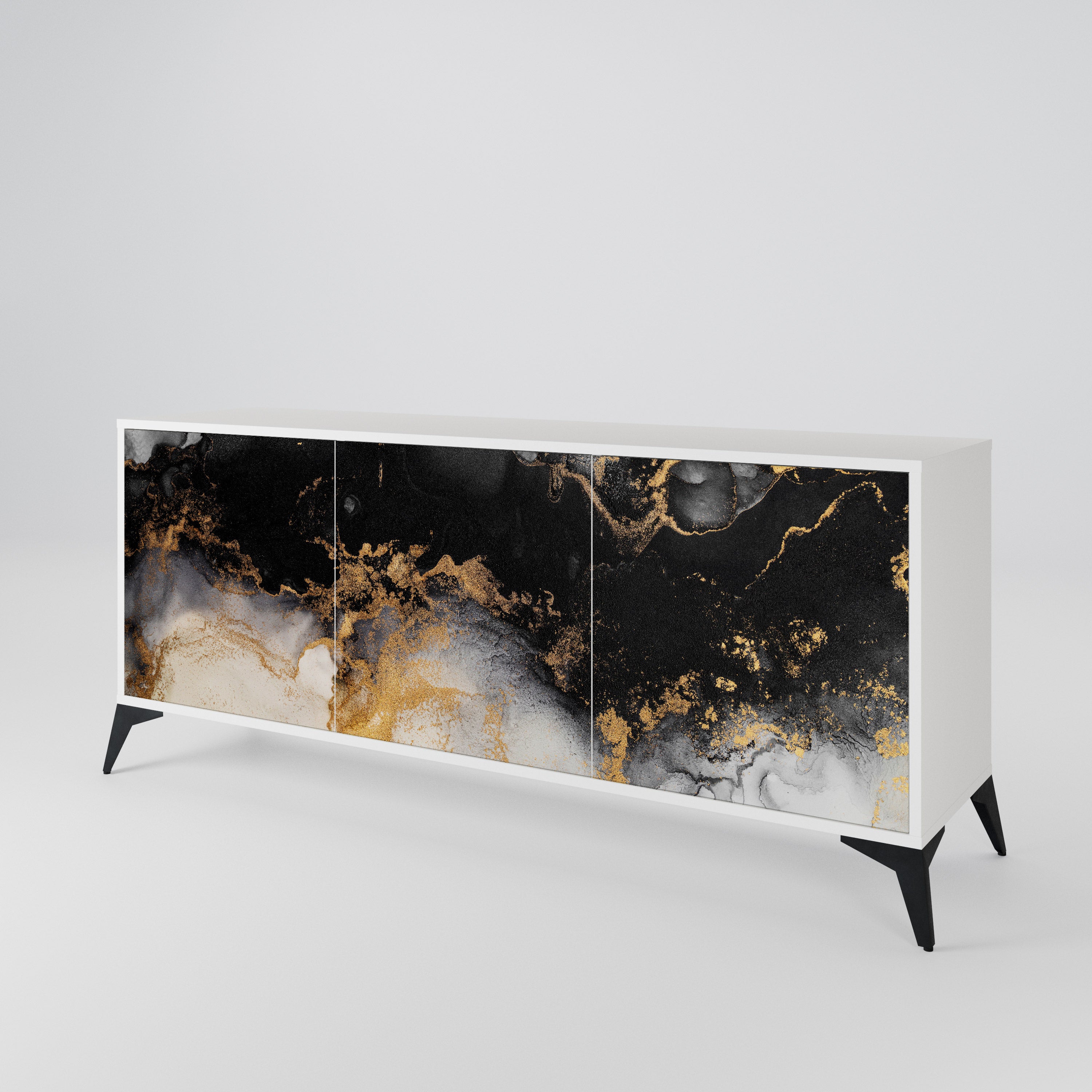 MARBLE OF TOMMORROW 3-türiges Sideboard