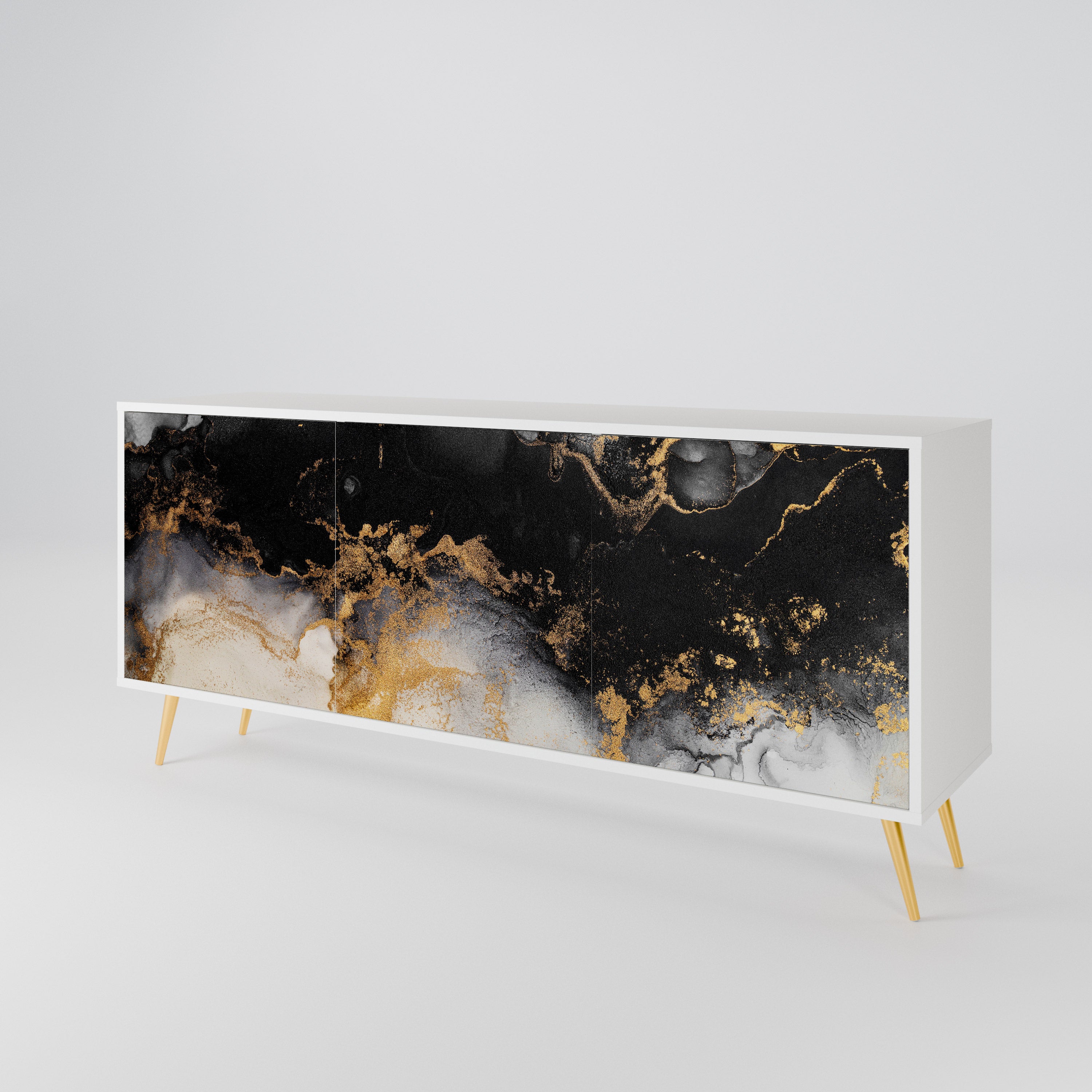 MARBLE OF TOMMORROW 3-türiges Sideboard