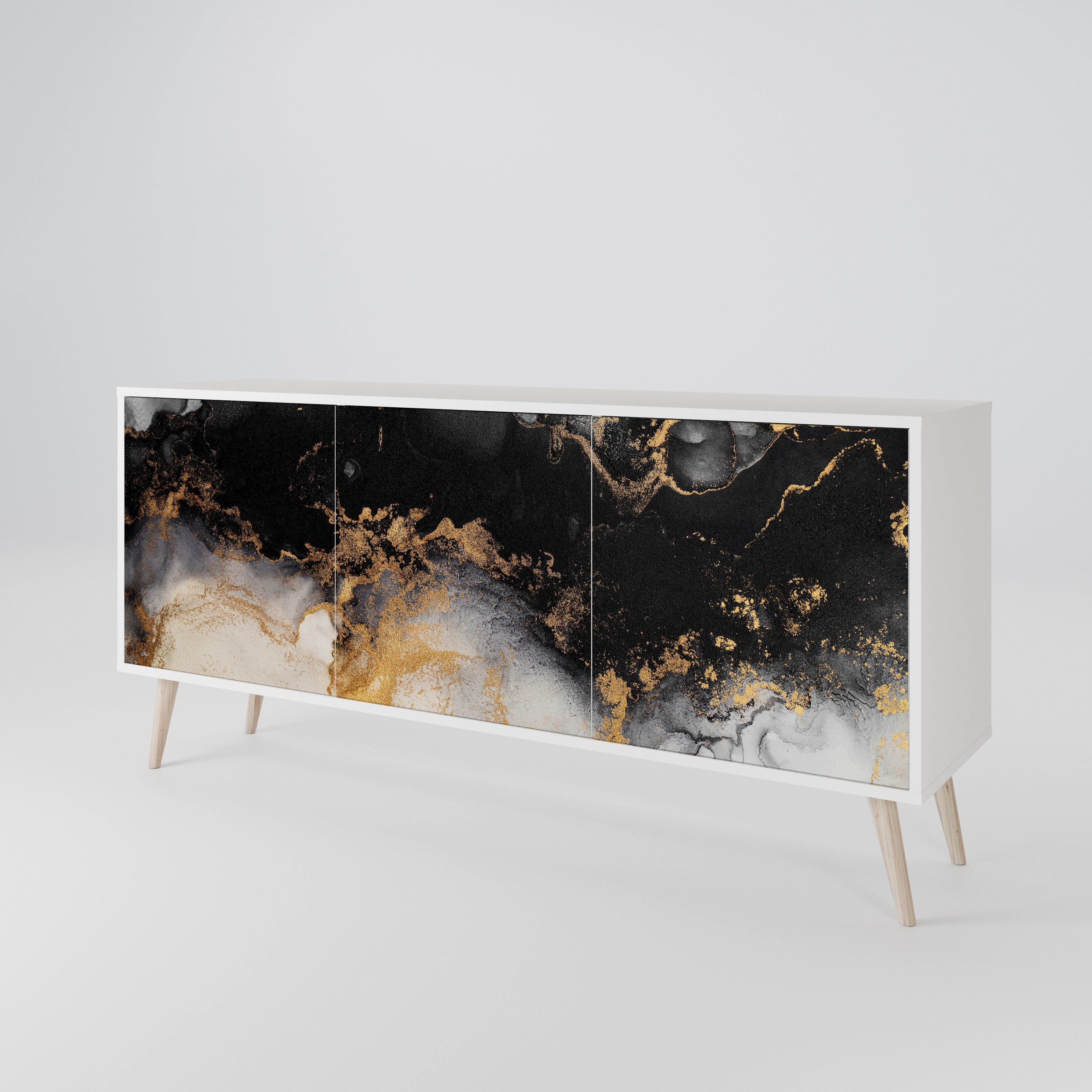 MARBLE OF TOMMORROW 3-türiges Sideboard