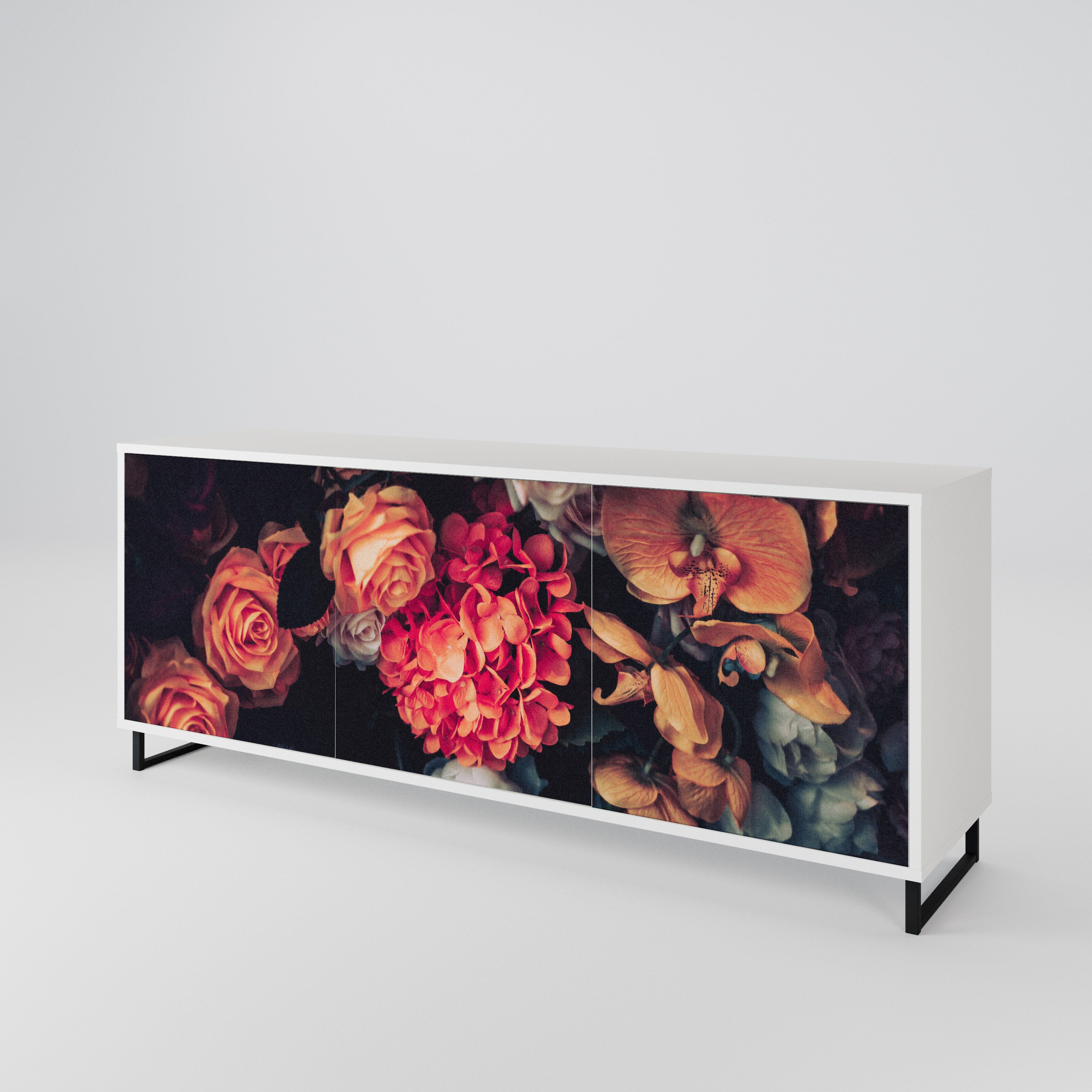NEVERENDING BLOOM 3-türiges Sideboard