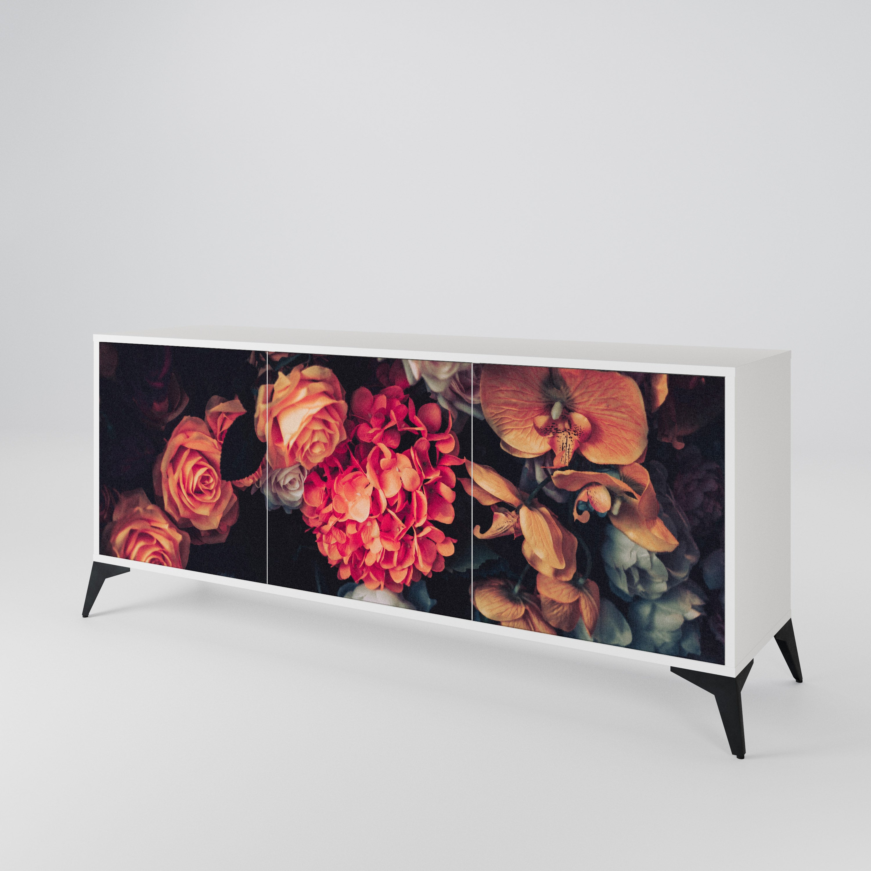 NEVERENDING BLOOM 3-türiges Sideboard