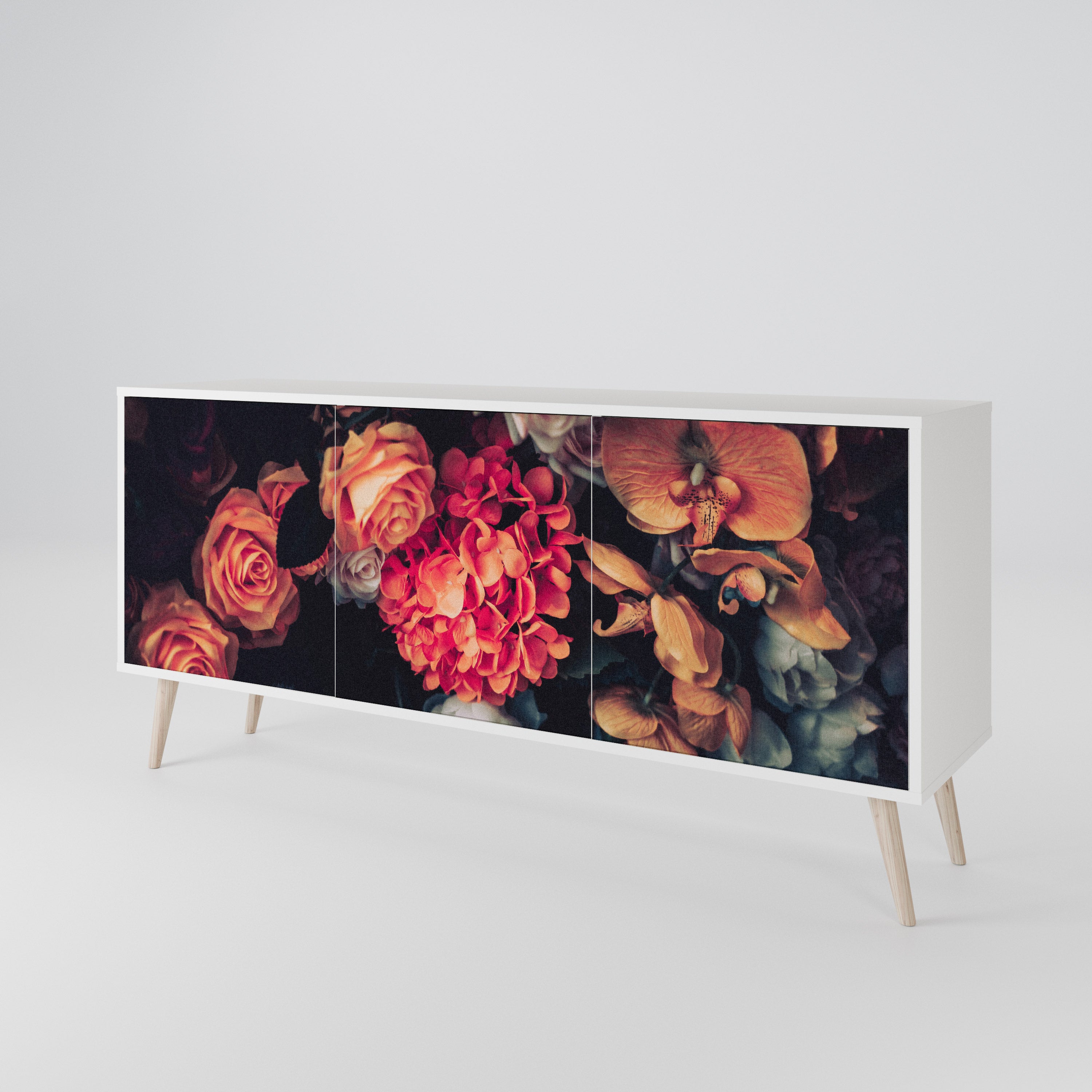NEVERENDING BLOOM 3-türiges Sideboard