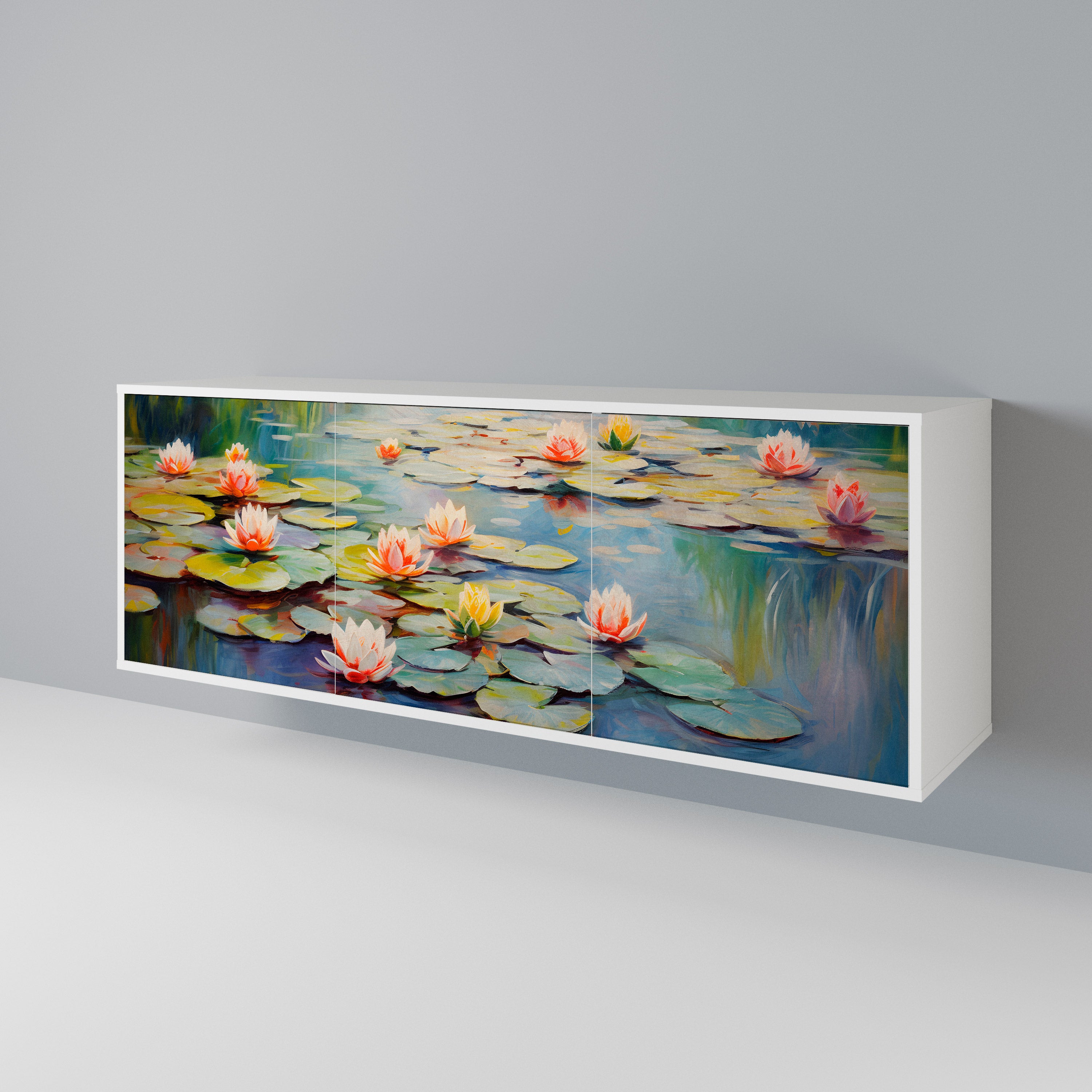 BLOOMING WATERS 3-türiges Sideboard