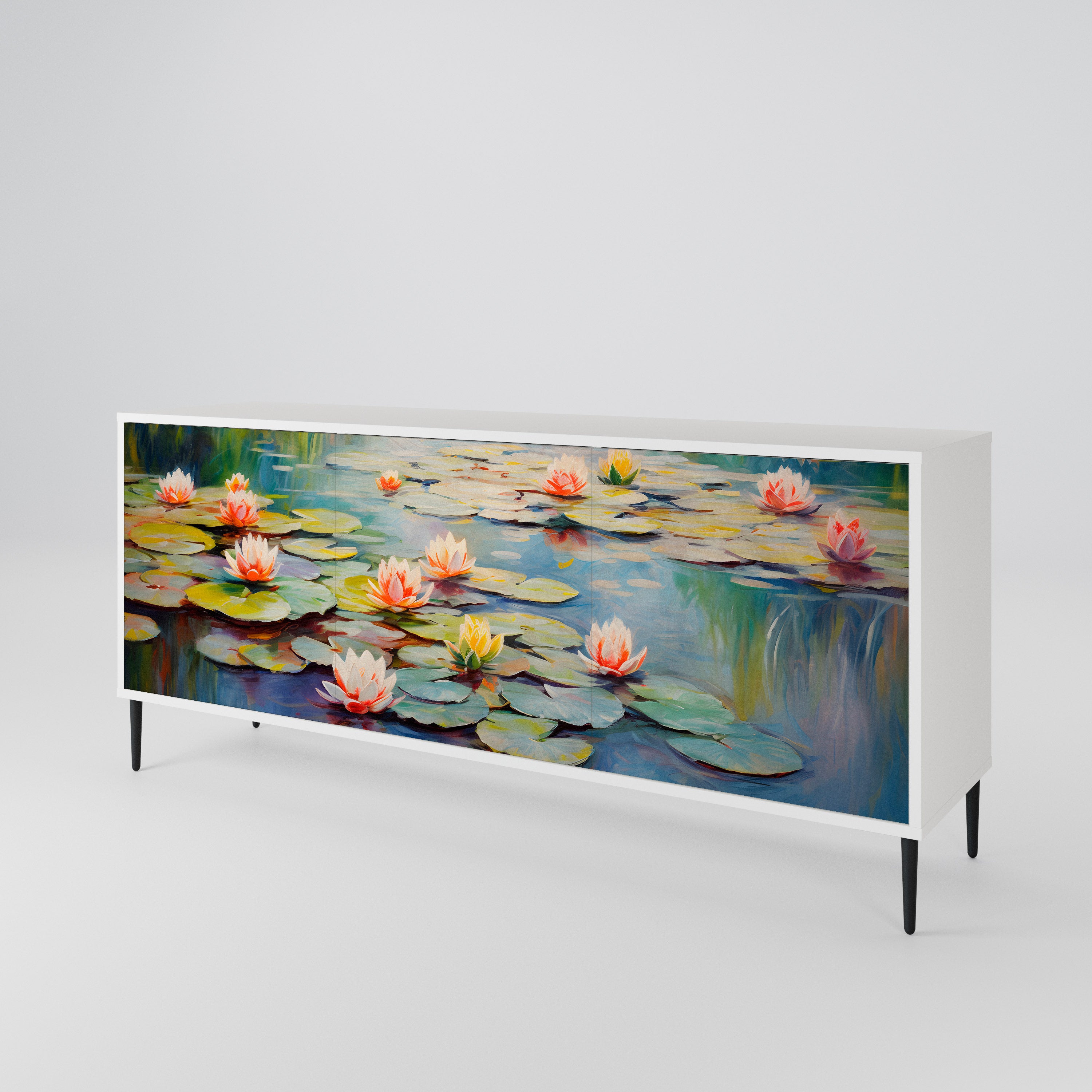 BLOOMING WATERS 3-türiges Sideboard