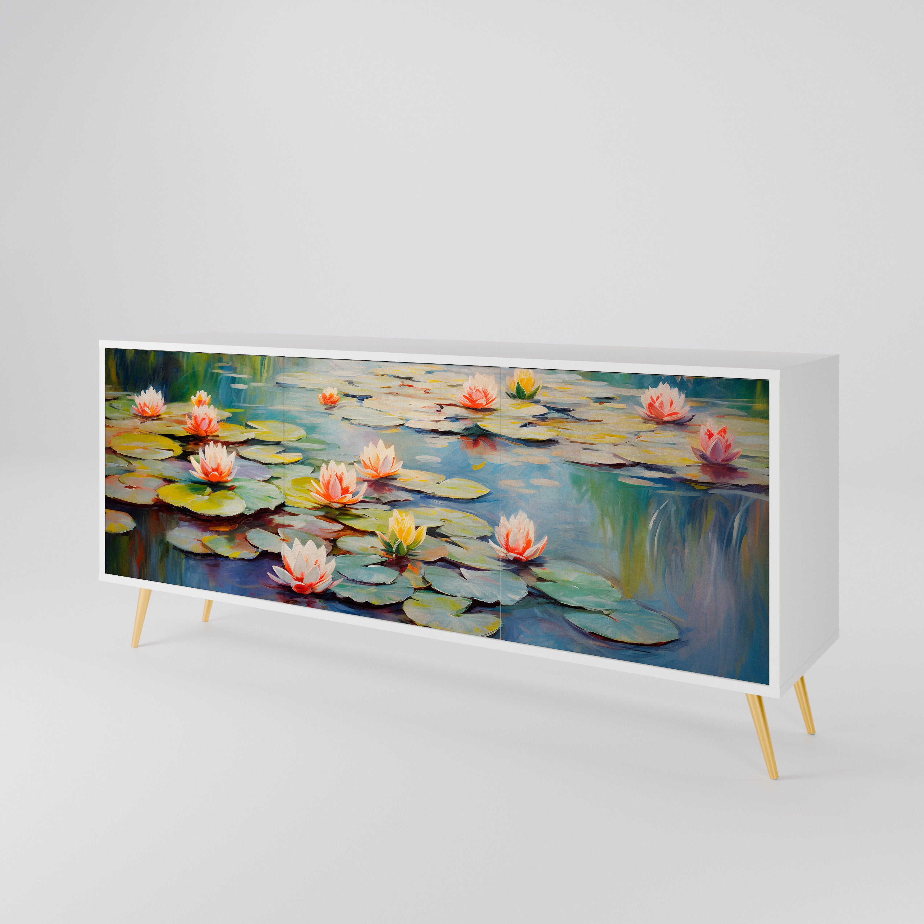 BLOOMING WATERS 3-türiges Sideboard