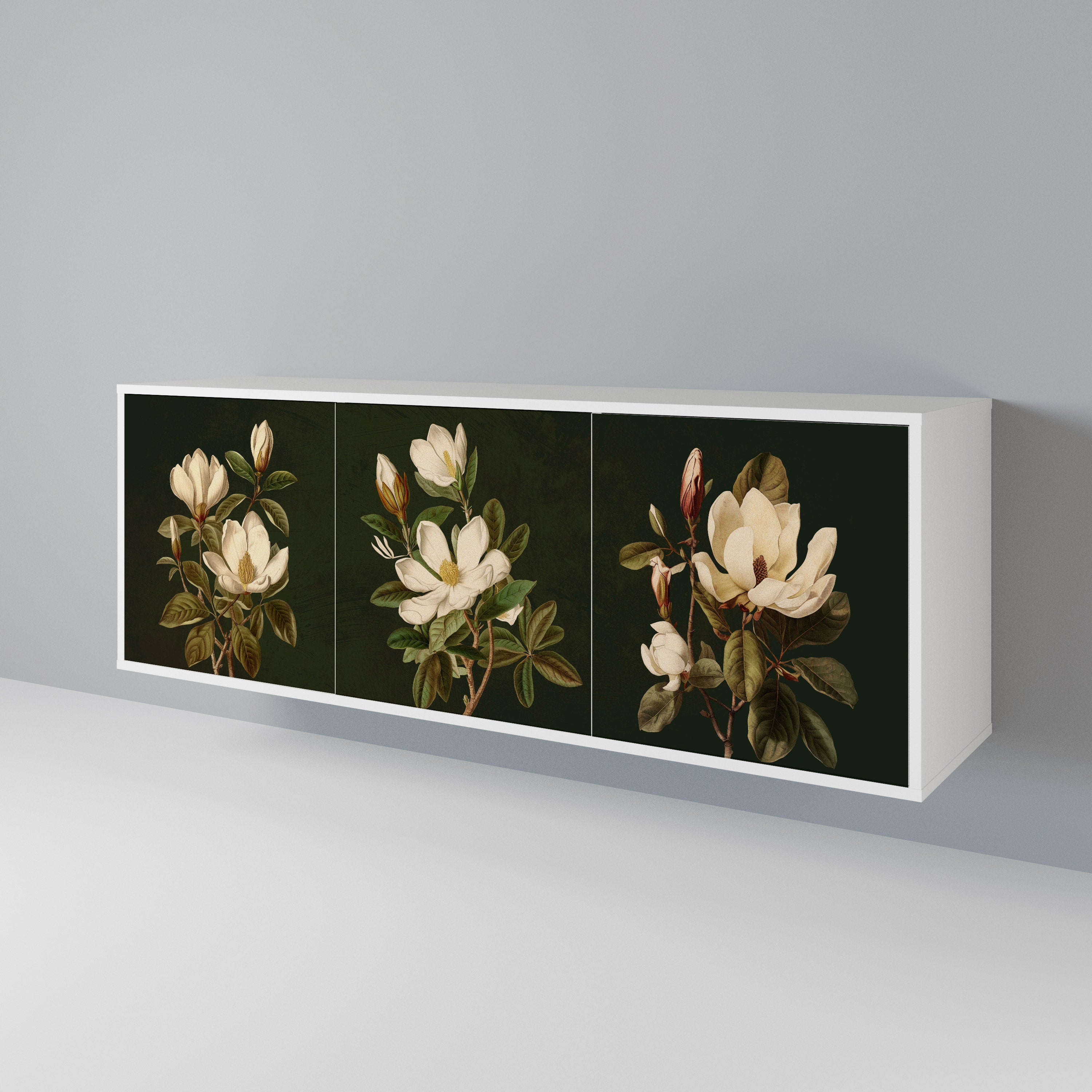 FLORAL NOIR 3-türiges Sideboard