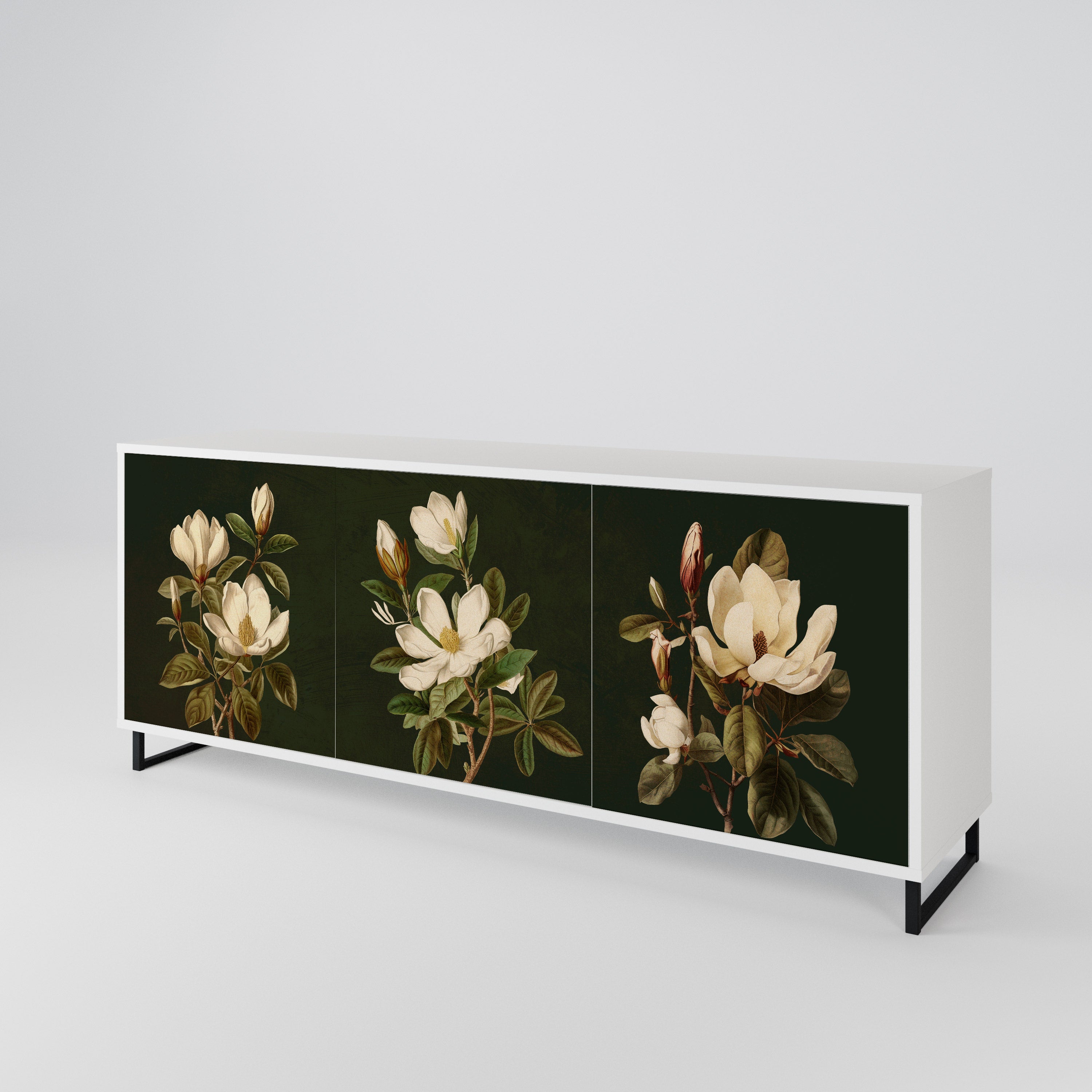 FLORAL NOIR 3-türiges Sideboard