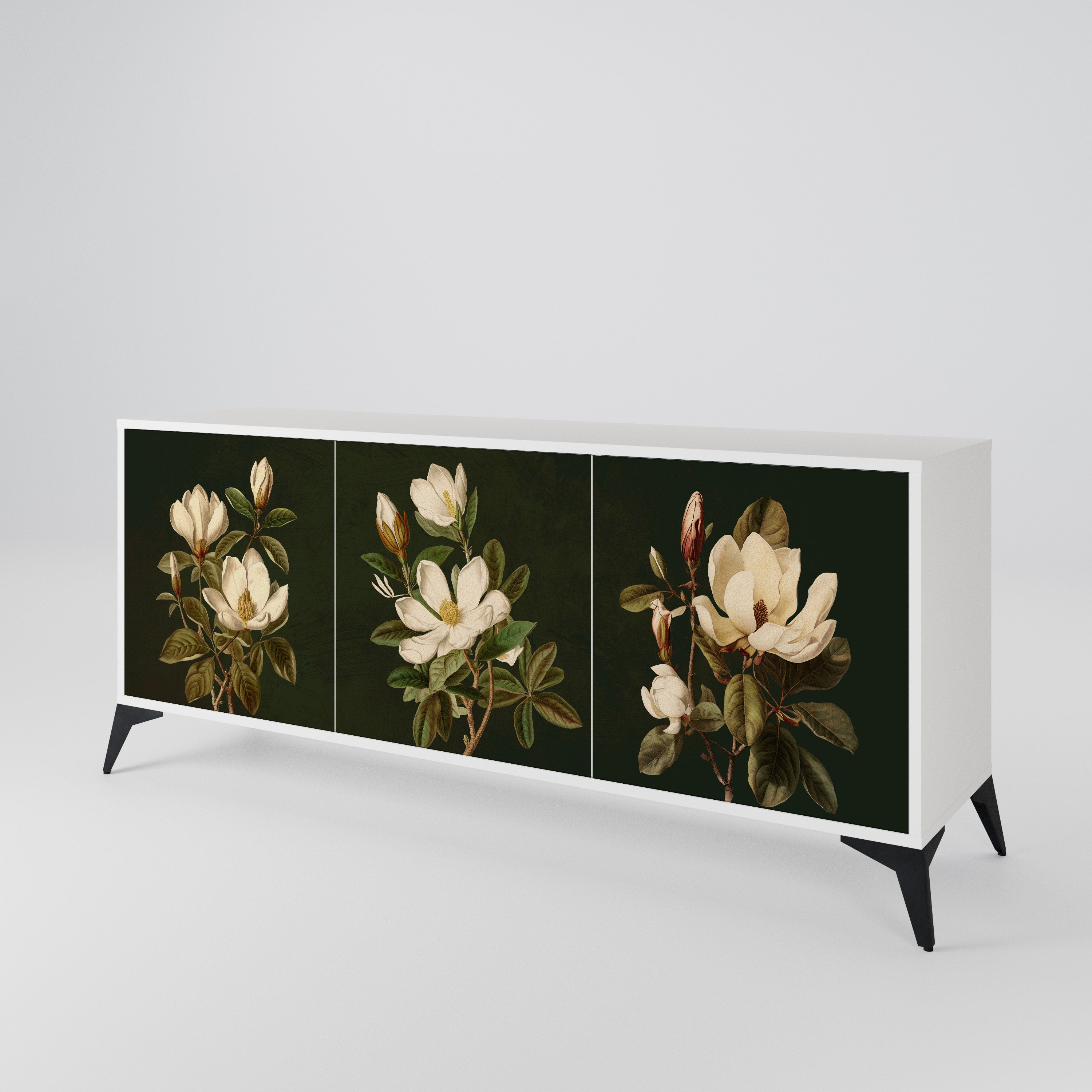 FLORAL NOIR 3-türiges Sideboard