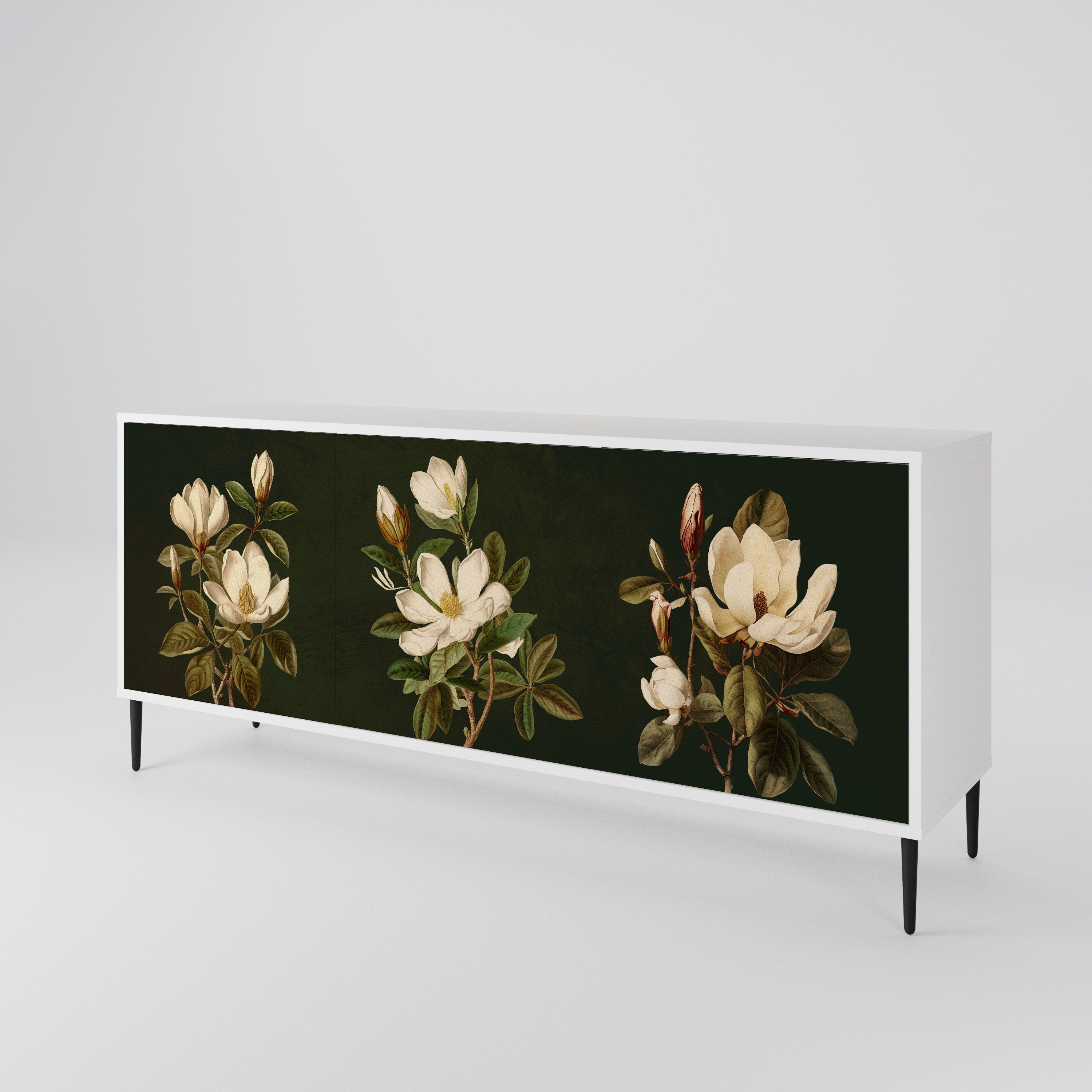FLORAL NOIR 3-türiges Sideboard