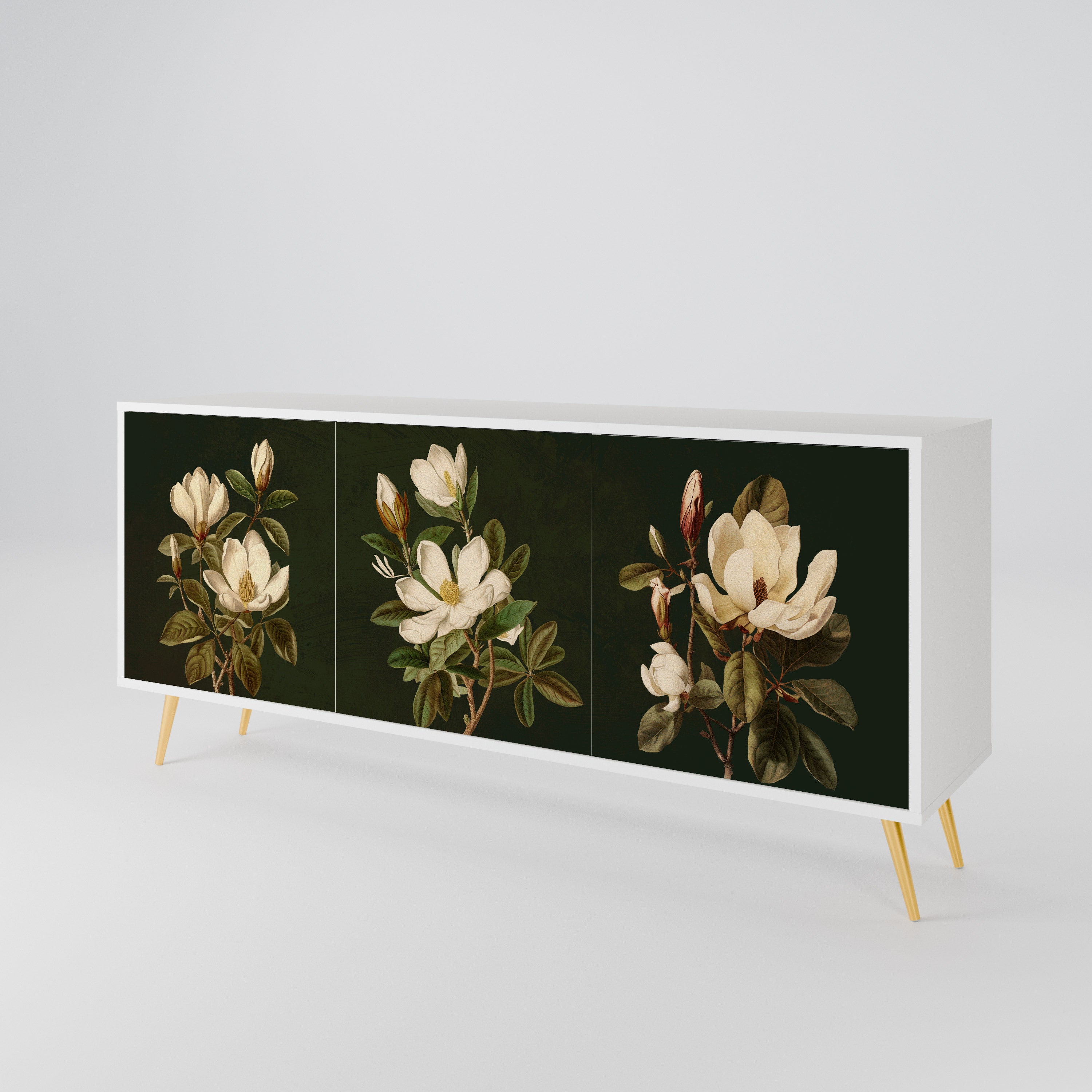 FLORAL NOIR 3-türiges Sideboard