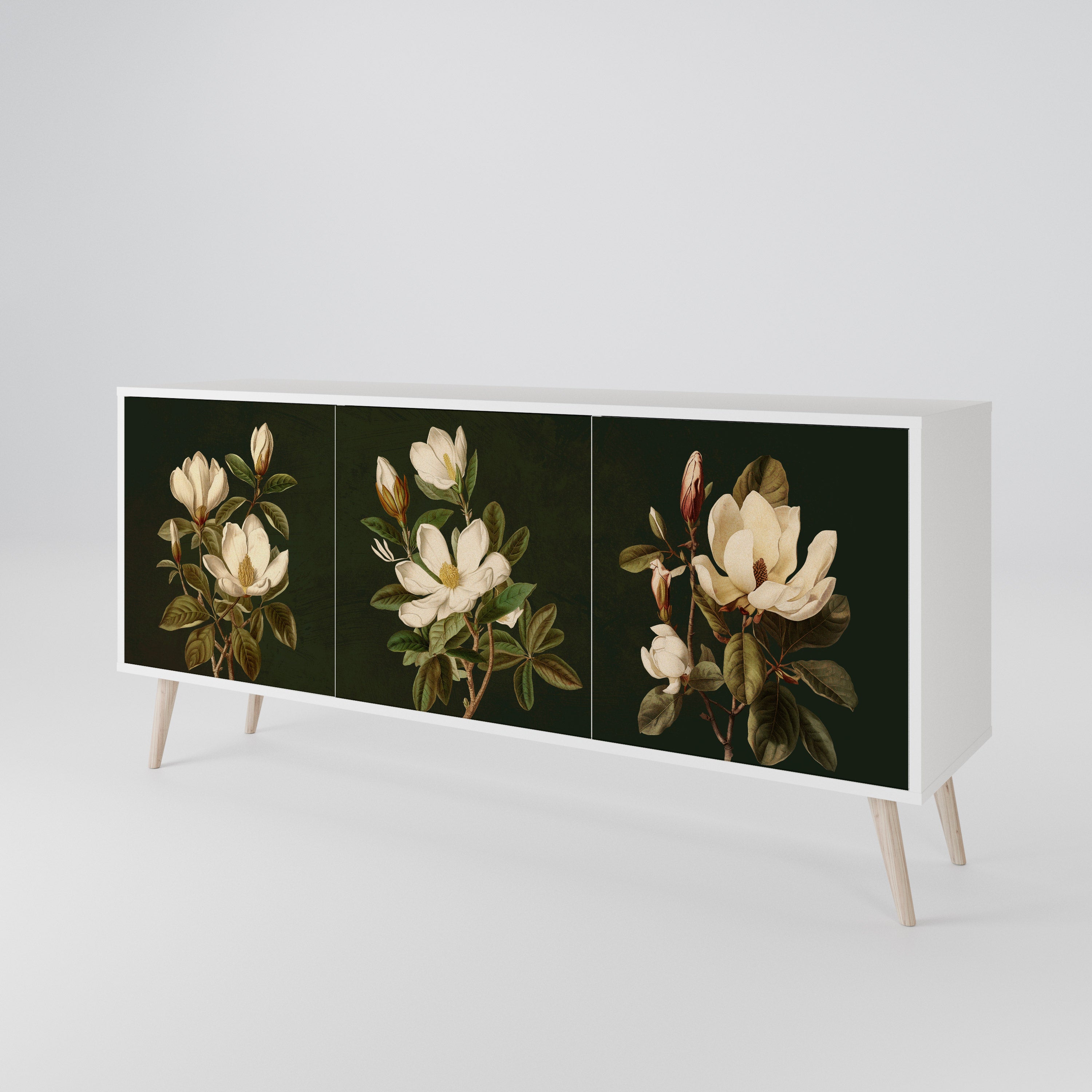 FLORAL NOIR 3-türiges Sideboard
