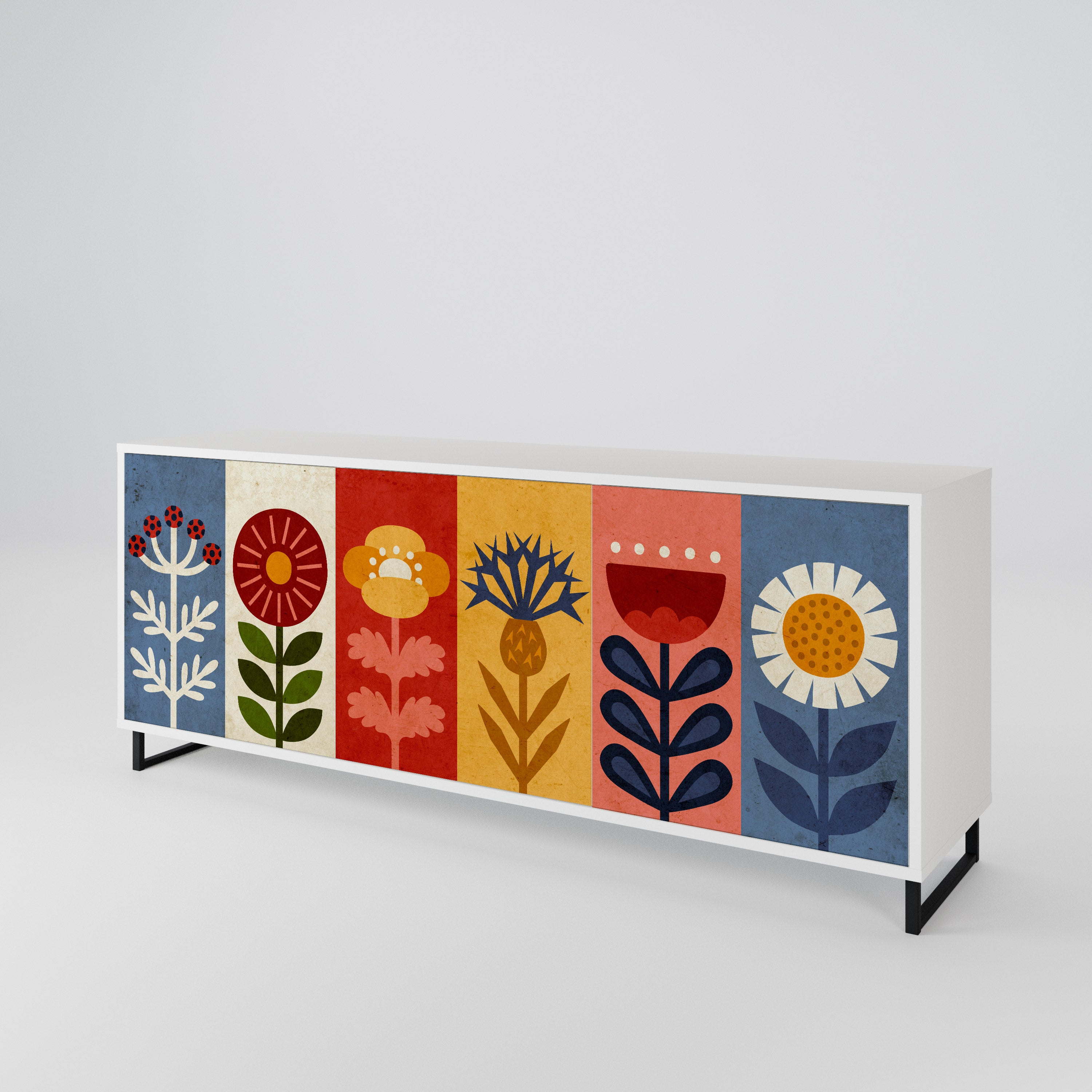 SCANDIC FLOWERET 3-türiges Sideboard