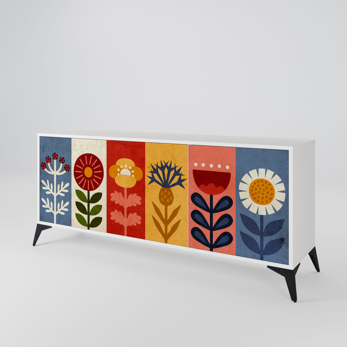 SCANDIC FLOWERET 3-Door Sideboard