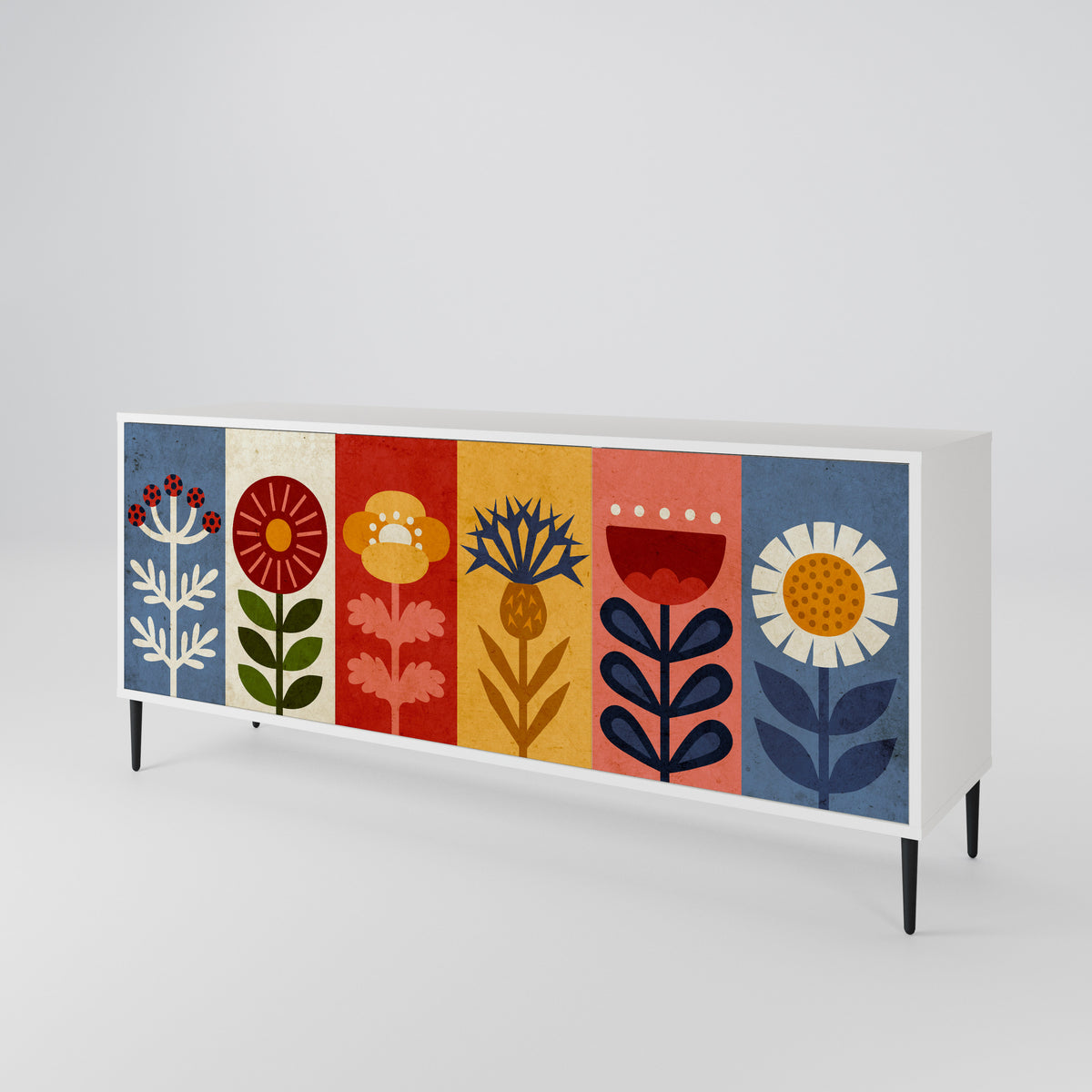 SCANDIC FLOWERET 3-Door Sideboard