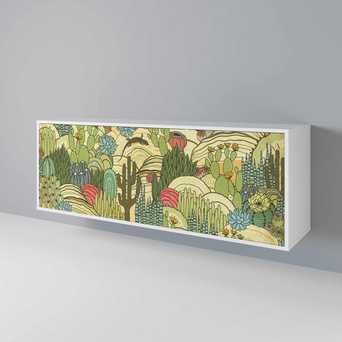 SUCCULENTS KALEIDOSCOPE 3-türiges Sideboard