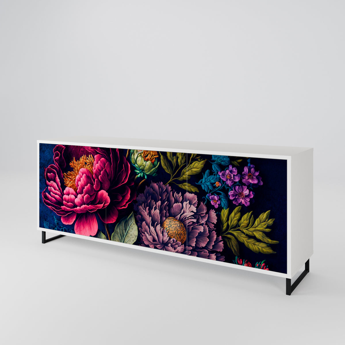BLOOMING ELEGANCE 3-Door Sideboard