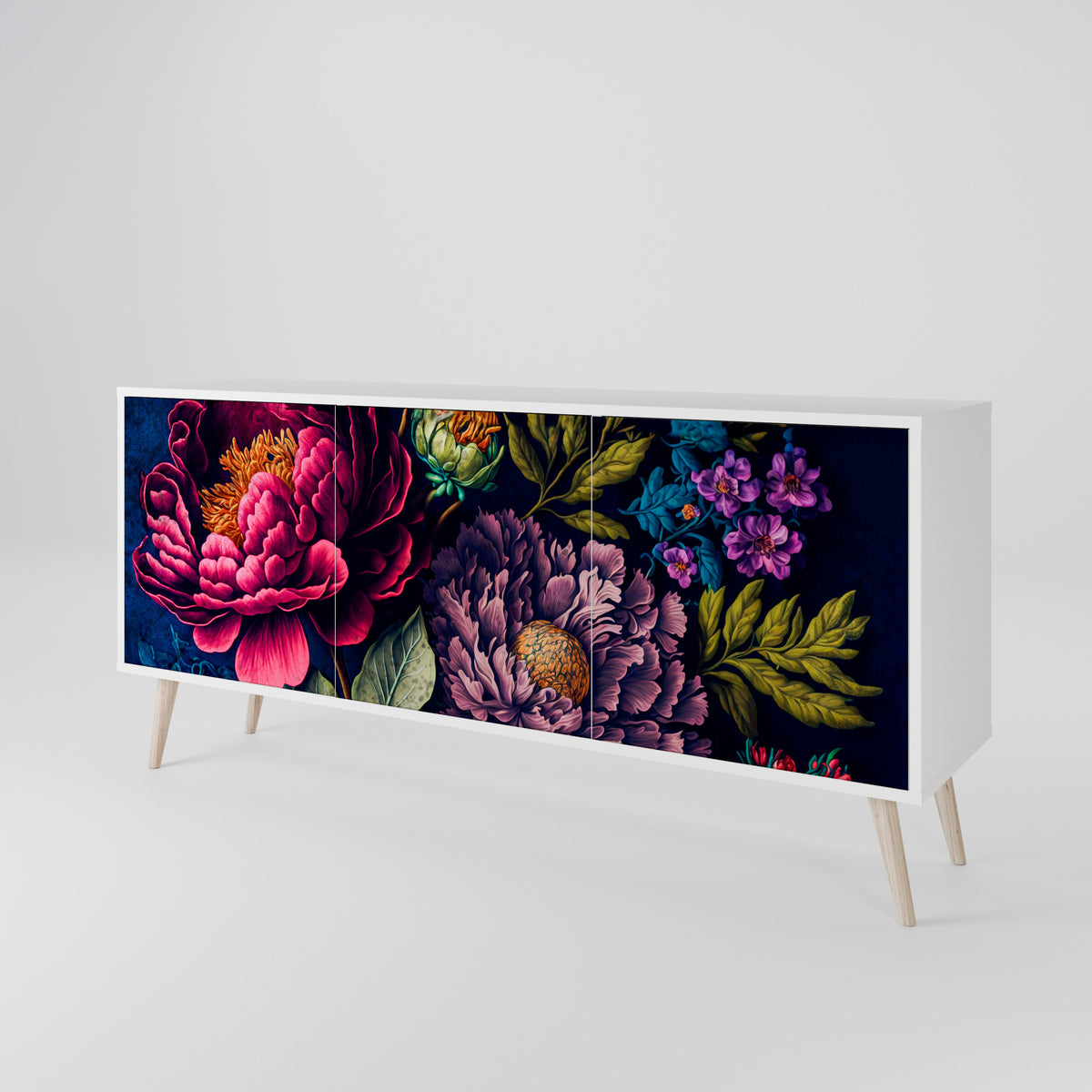 BLOOMING ELEGANCE 3-Door Sideboard