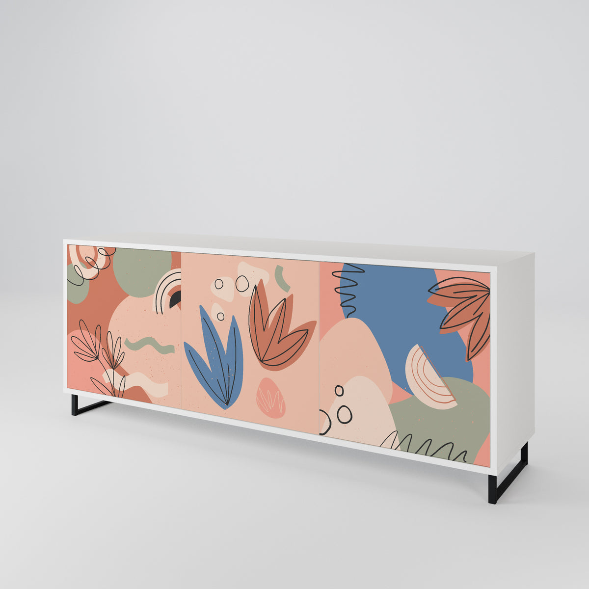 PASTEL DESTINY 3-türiges Sideboard