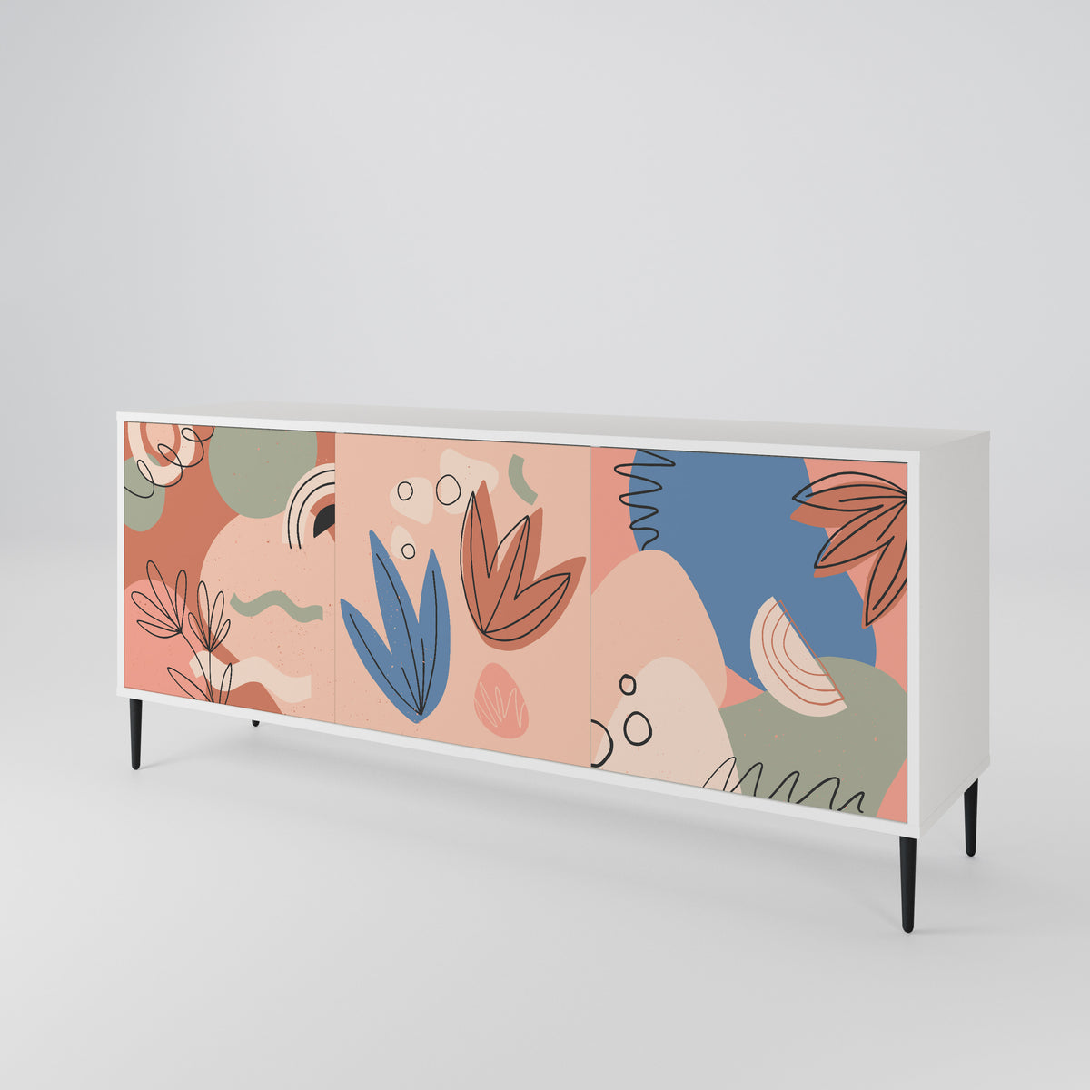 PASTEL DESTINY 3-türiges Sideboard