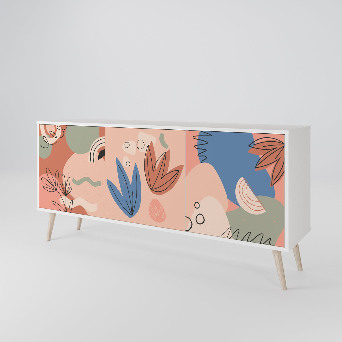 PASTEL DESTINY 3-türiges Sideboard