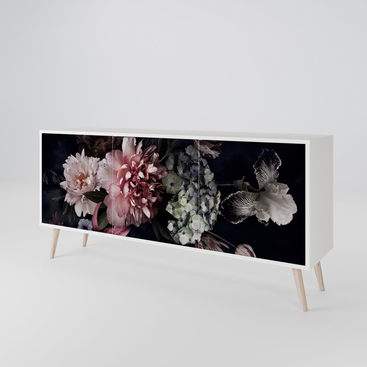 PURE BLOSSOM 3-türiges Sideboard
